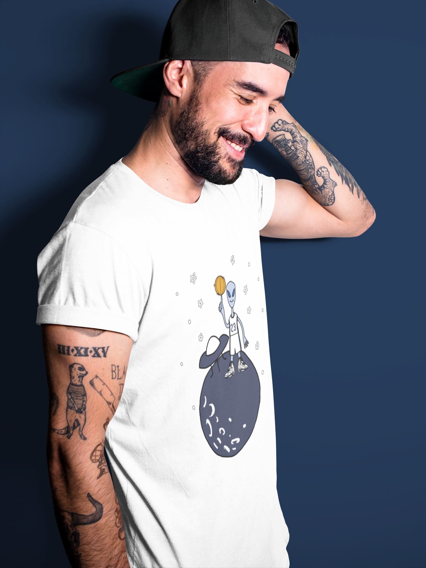 Basketball Alien Unisex Tops - Air Jordan 6 Midnight Navy