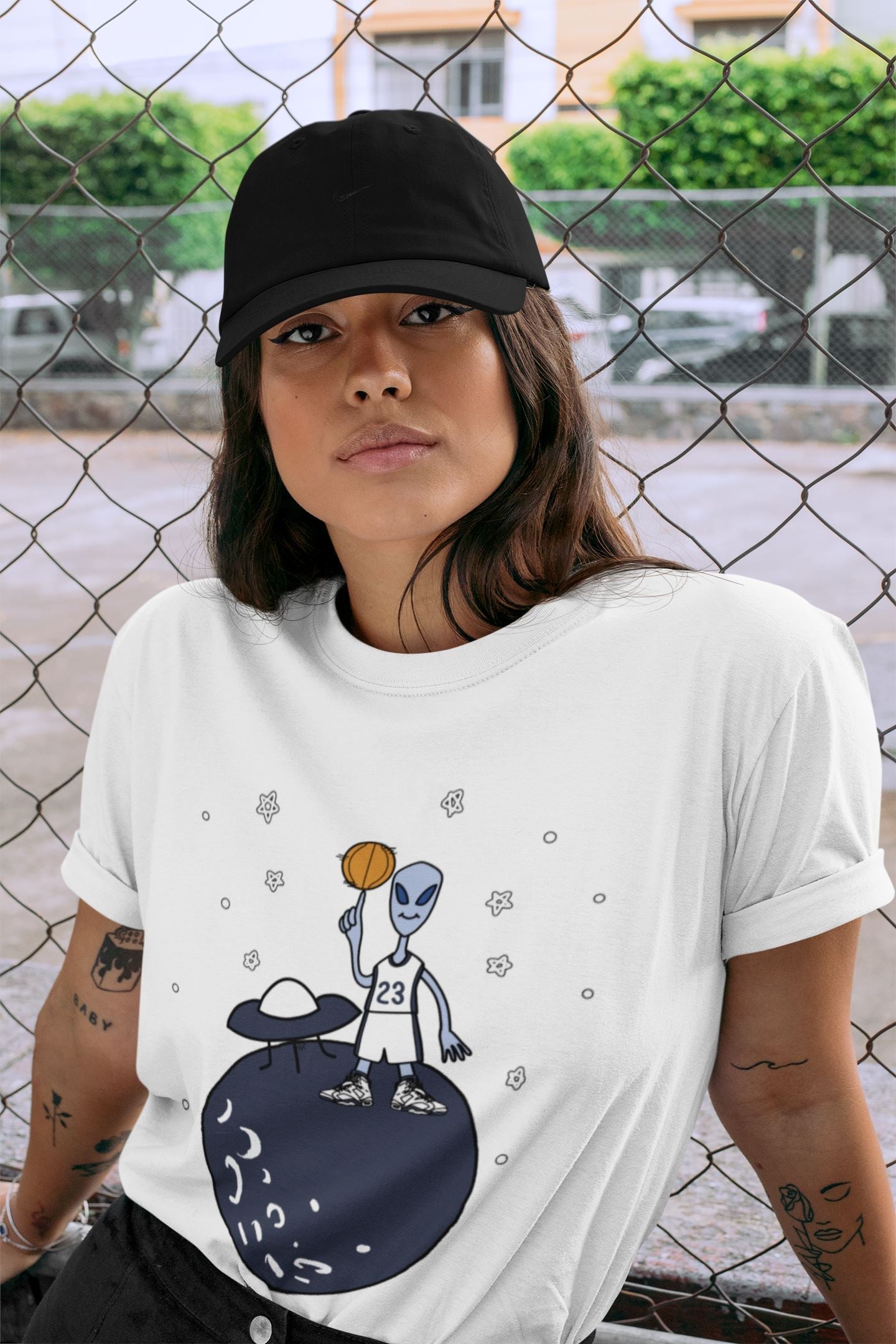 Basketball Alien Unisex Tops - Air Jordan 6 Midnight Navy