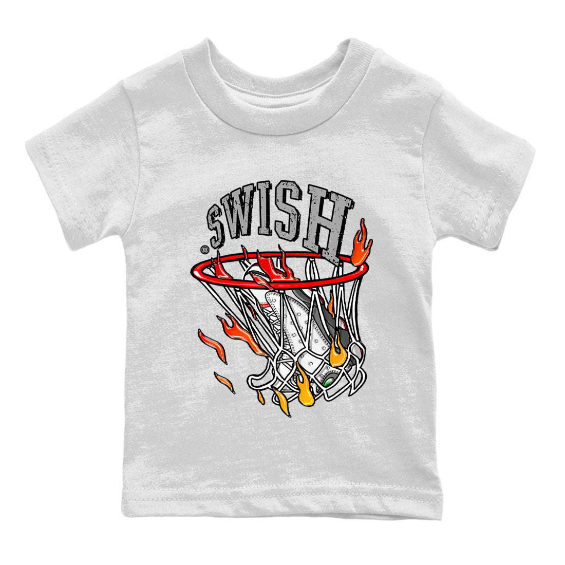 Basketball Hoop Kids Tops - Air Jordan 13 Wolf Grey
