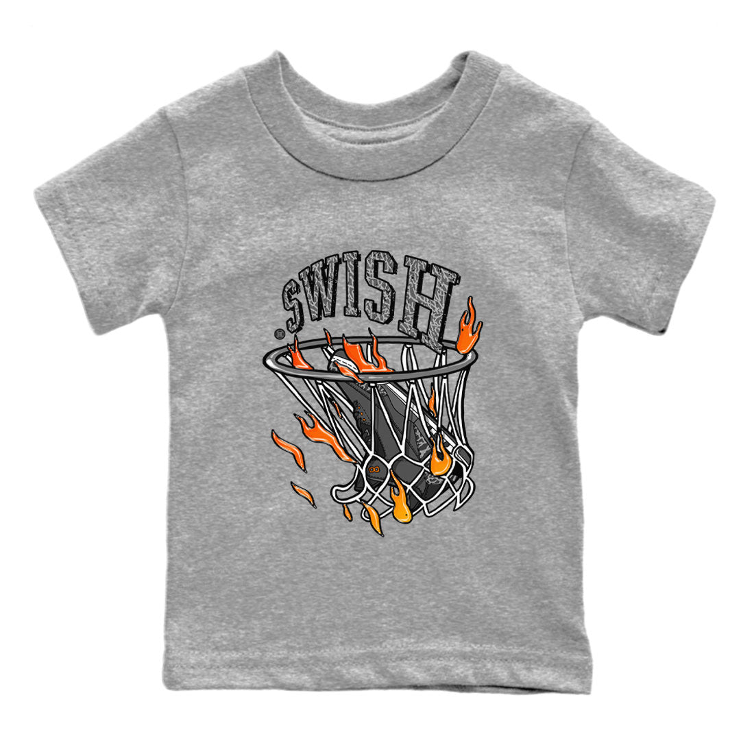 Basketball Hoop snkmatch Tee Kids - Air Jordan 3 Fear