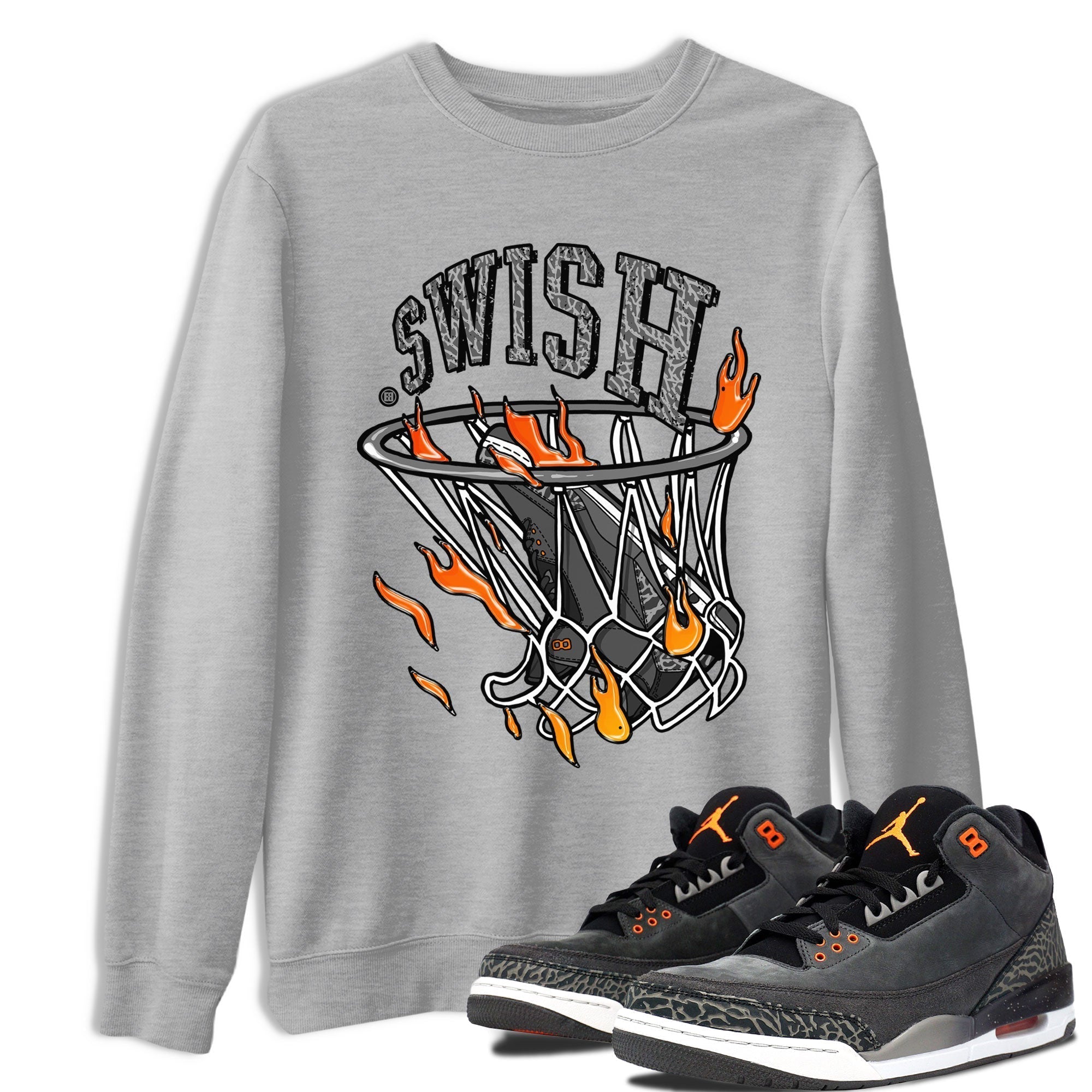 Basketball Hoop snkmatch Tee - Air Jordan 3 Fear