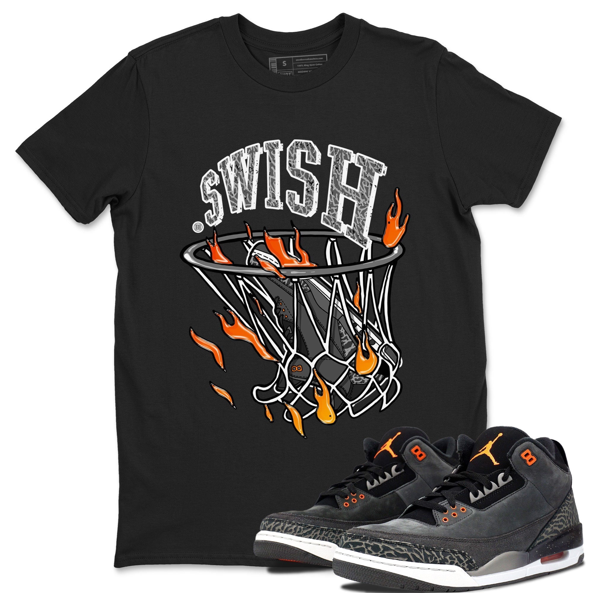 Basketball Hoop snkmatch Tee - Air Jordan 3 Fear