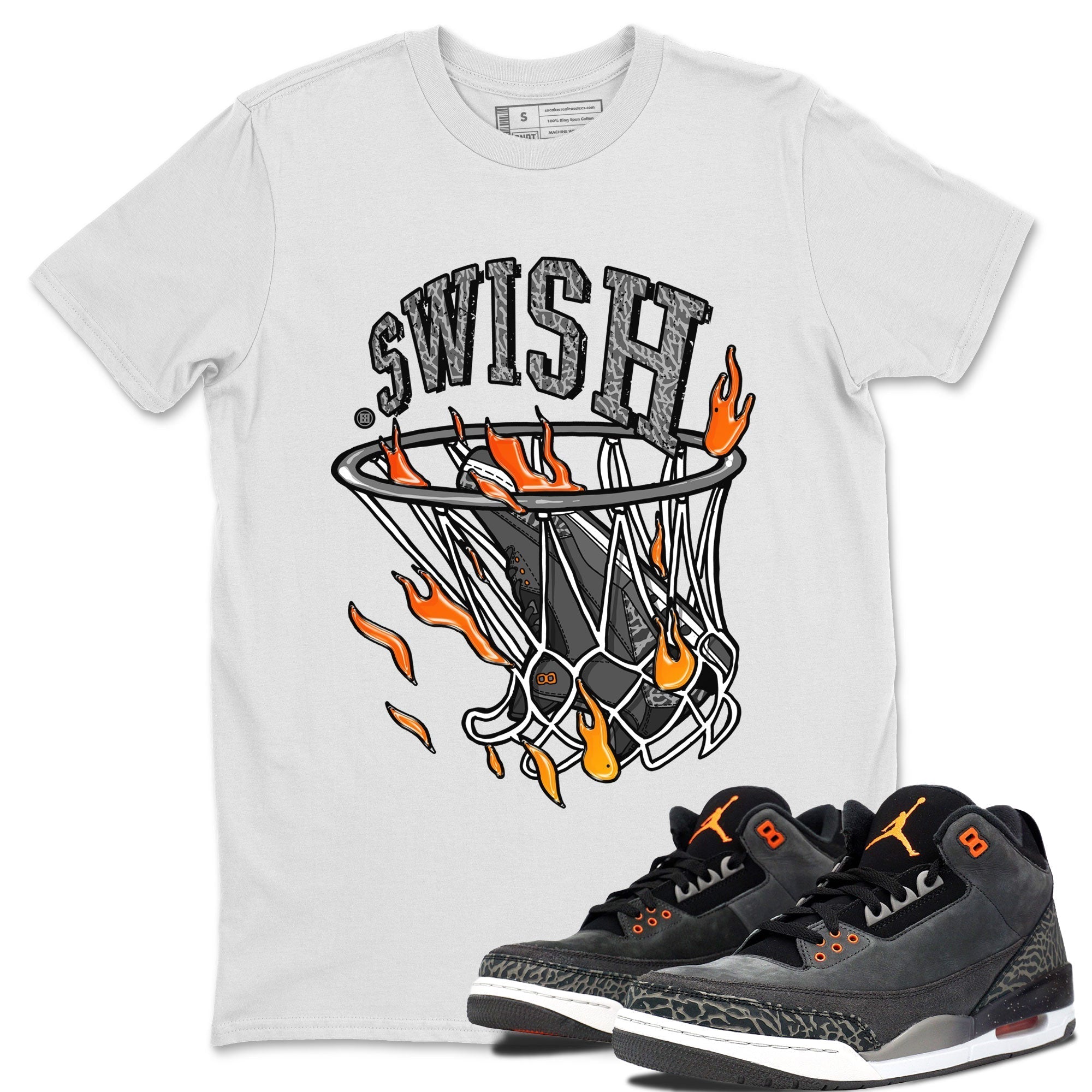 Basketball Hoop snkmatch Tee - Air Jordan 3 Fear