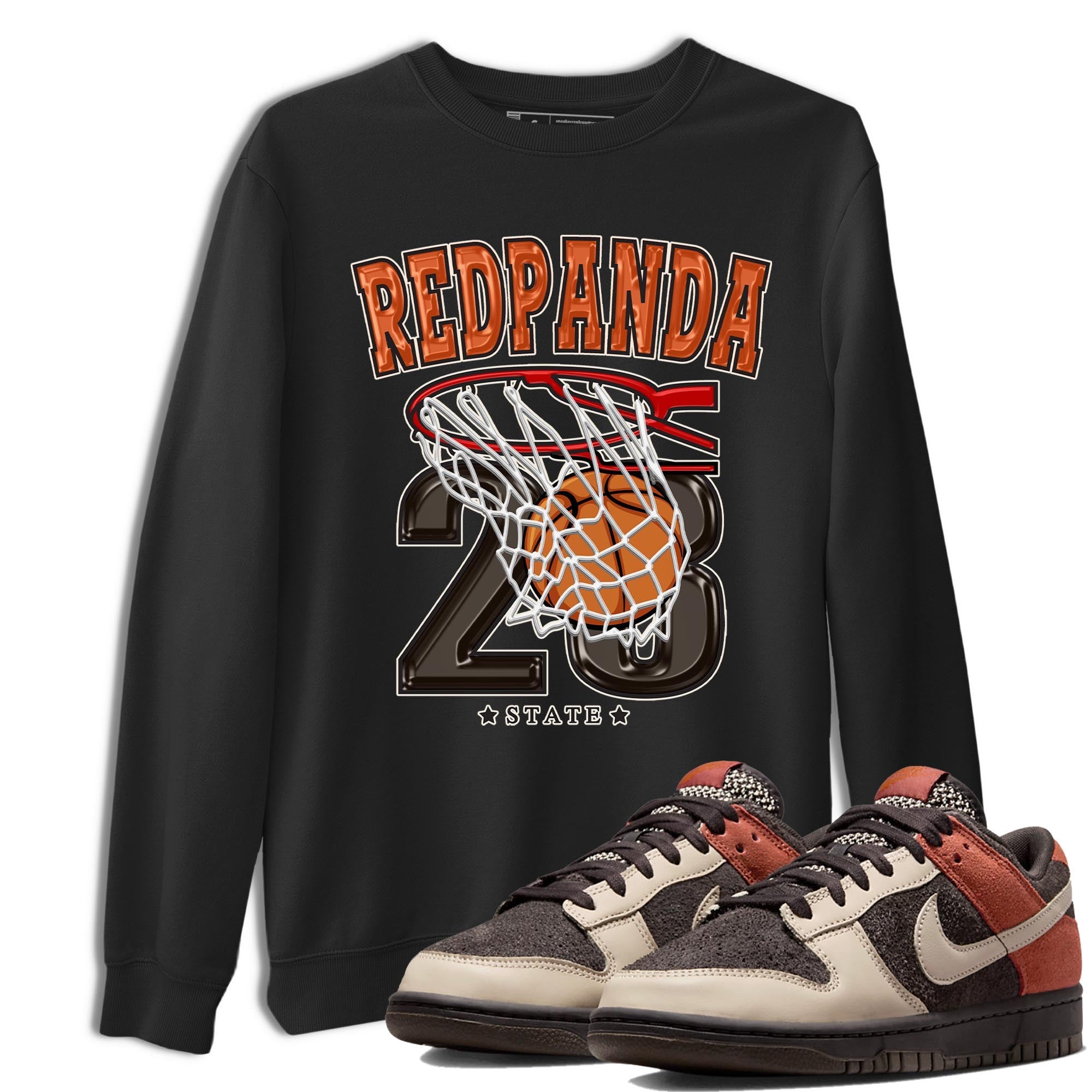 Basketball snkmatch Tee - Dunk Red Panda