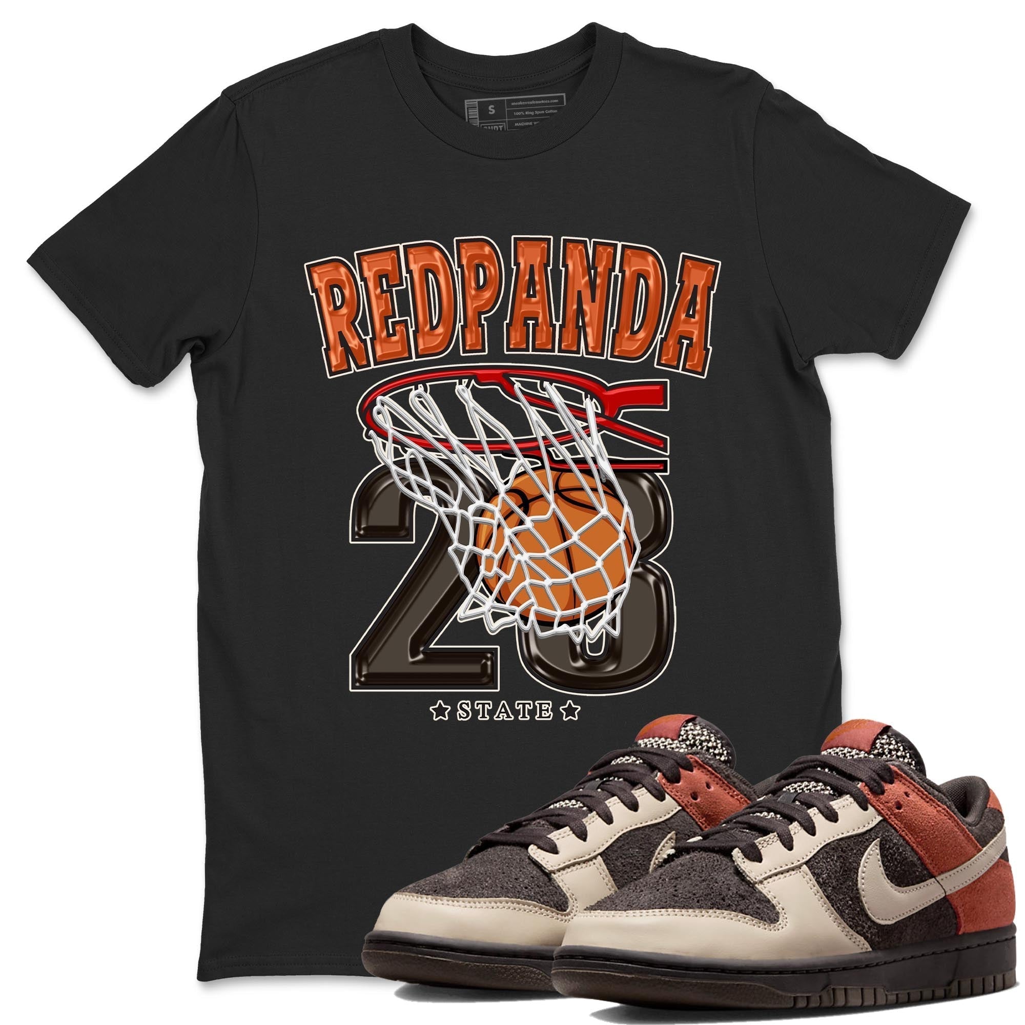 Basketball snkmatch Tee - Dunk Red Panda