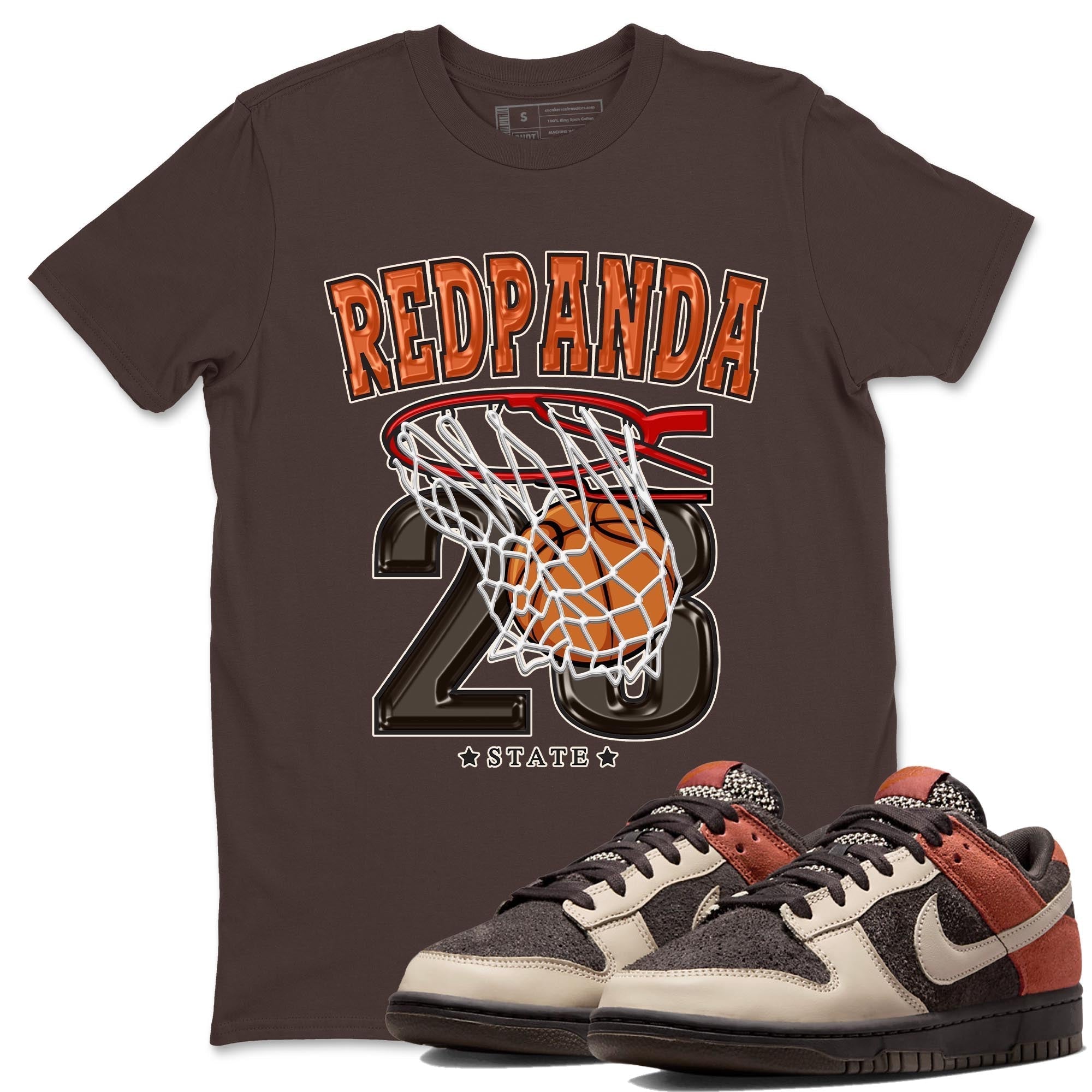 Basketball snkmatch Tee - Dunk Red Panda