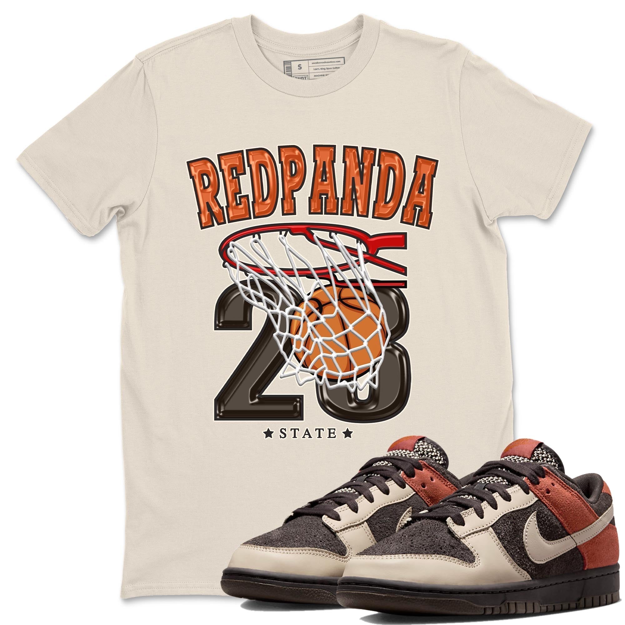 Basketball snkmatch Tee - Dunk Red Panda