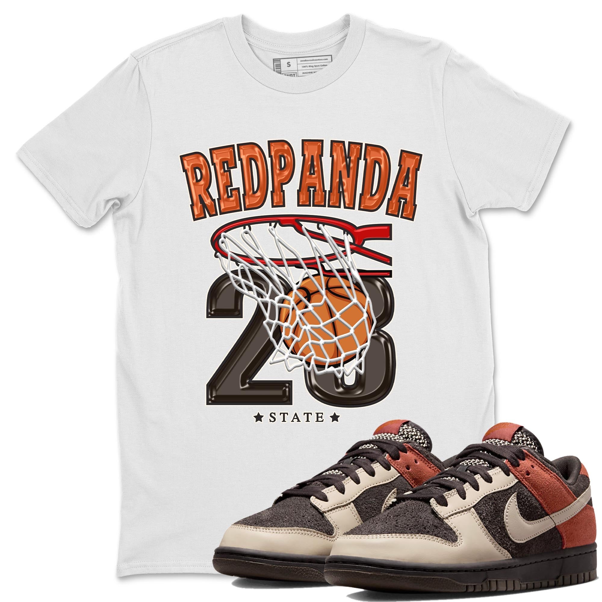 Basketball snkmatch Tee - Dunk Red Panda