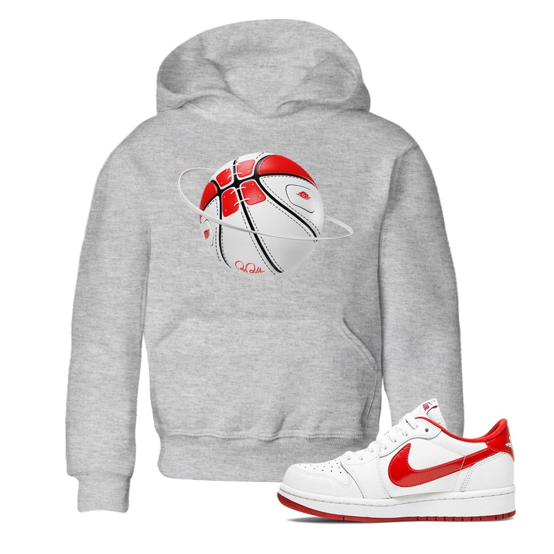 Basketball Planet snkmatch Tee Kids - Air Jordan 1 University Red