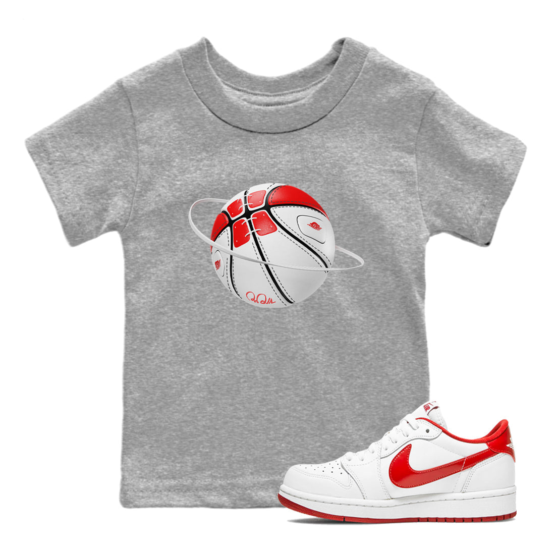 Basketball Planet snkmatch Tee Kids - Air Jordan 1 University Red
