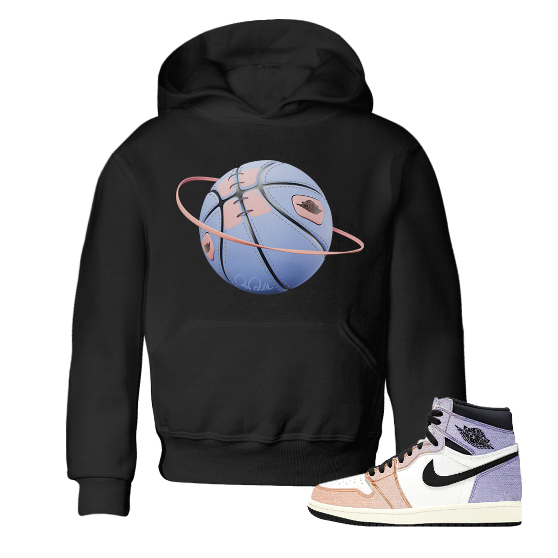 Basketball Planet Kids Tops - Air Jordan 1 Skyline