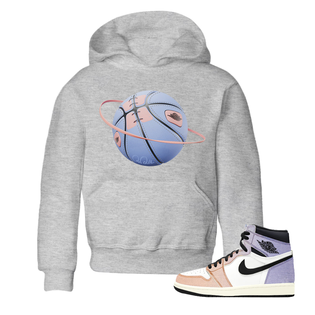 Basketball Planet Kids Tops - Air Jordan 1 Skyline