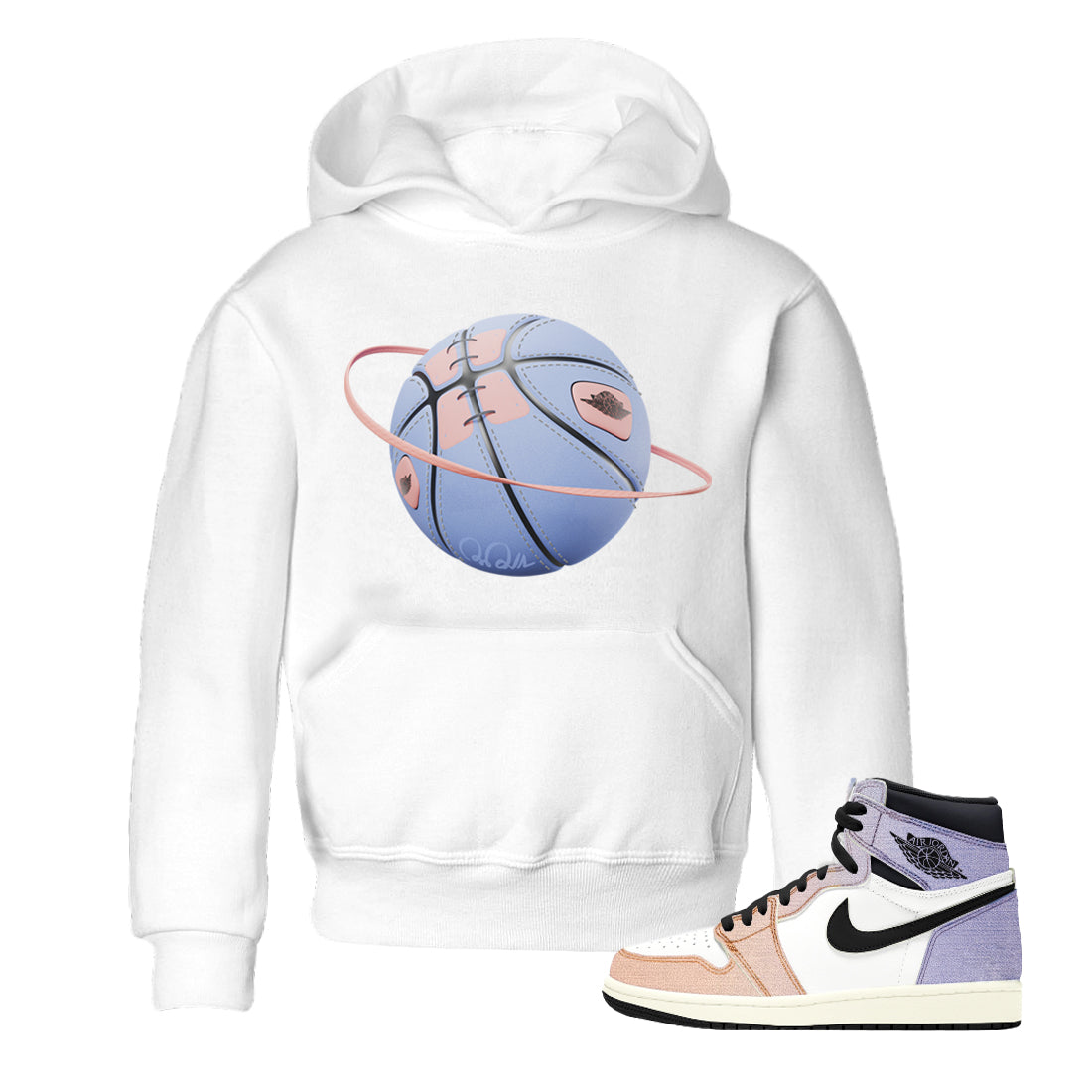 Basketball Planet Kids Tops - Air Jordan 1 Skyline