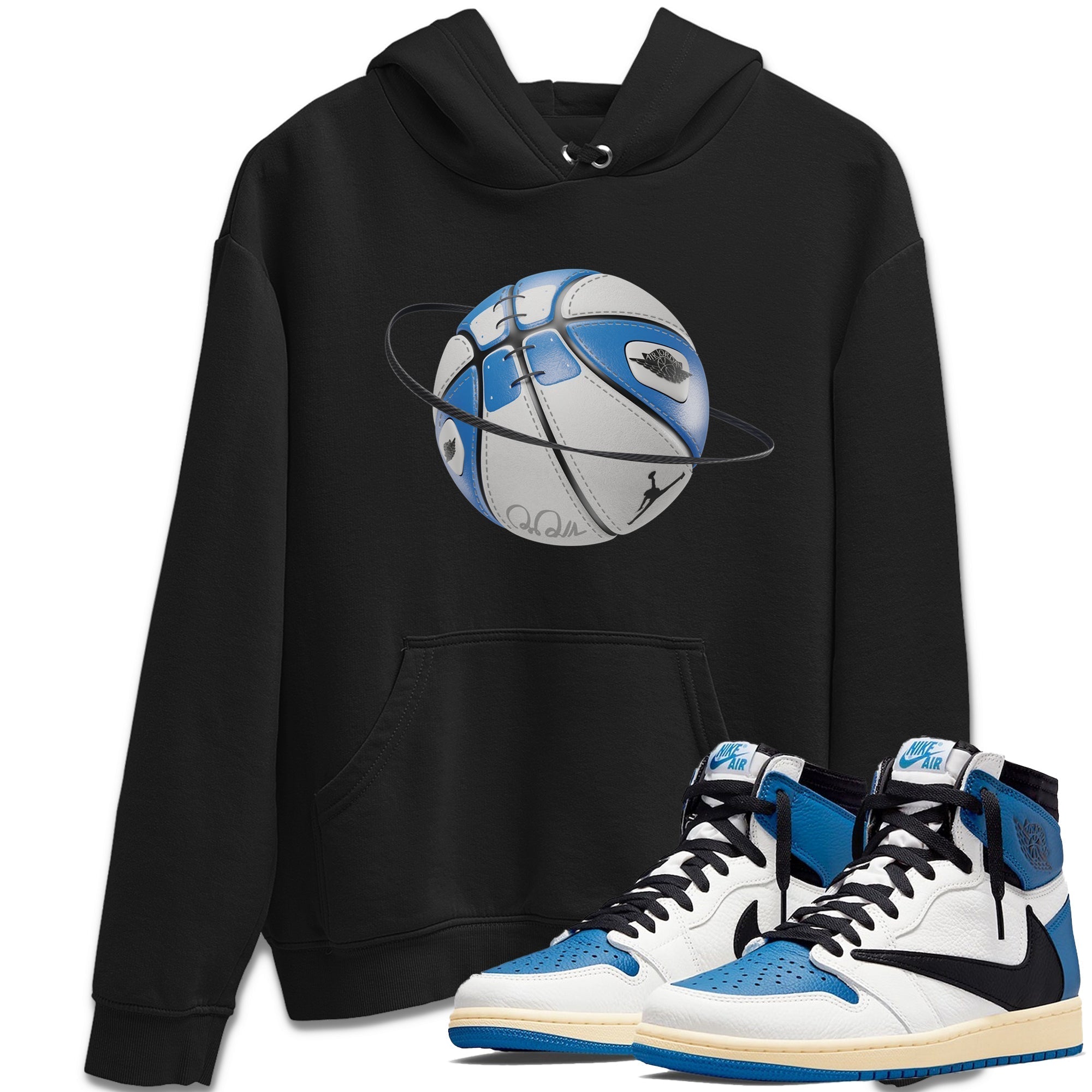 Basketball Planet Unisex Tops - Air Jordan 1 Travis Scott Fragment