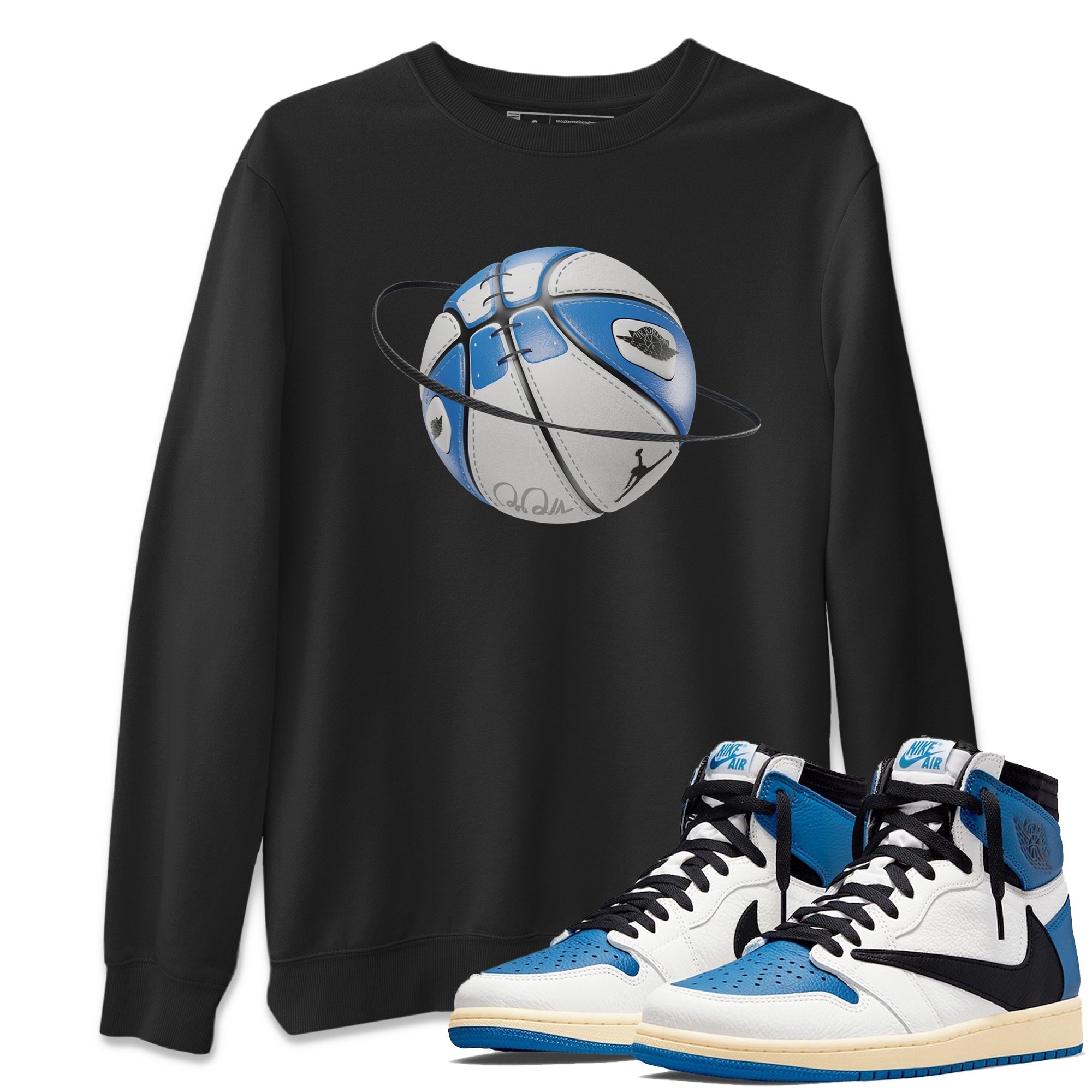 Basketball Planet Unisex Tops - Air Jordan 1 Travis Scott Fragment
