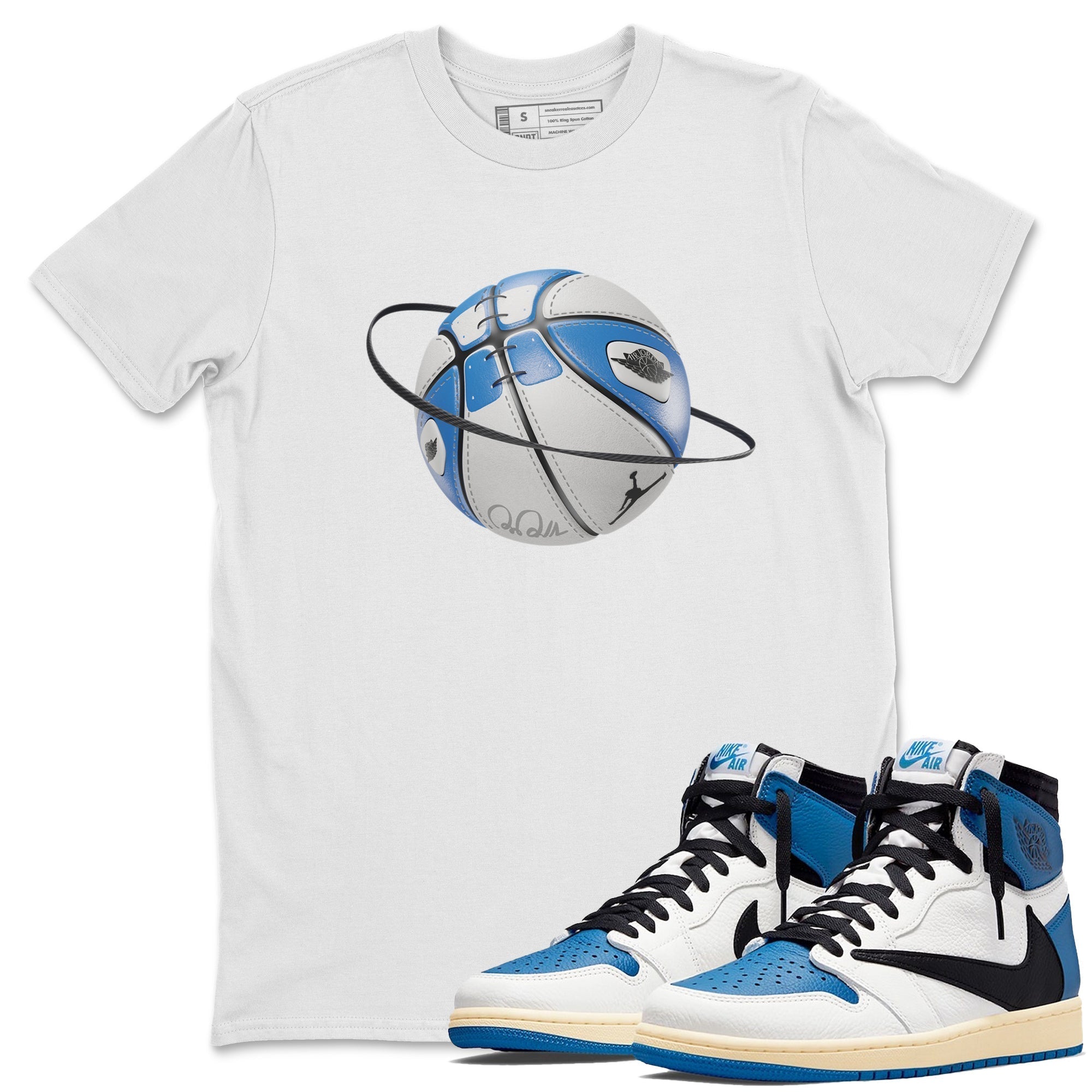 Basketball Planet Unisex Tops - Air Jordan 1 Travis Scott Fragment