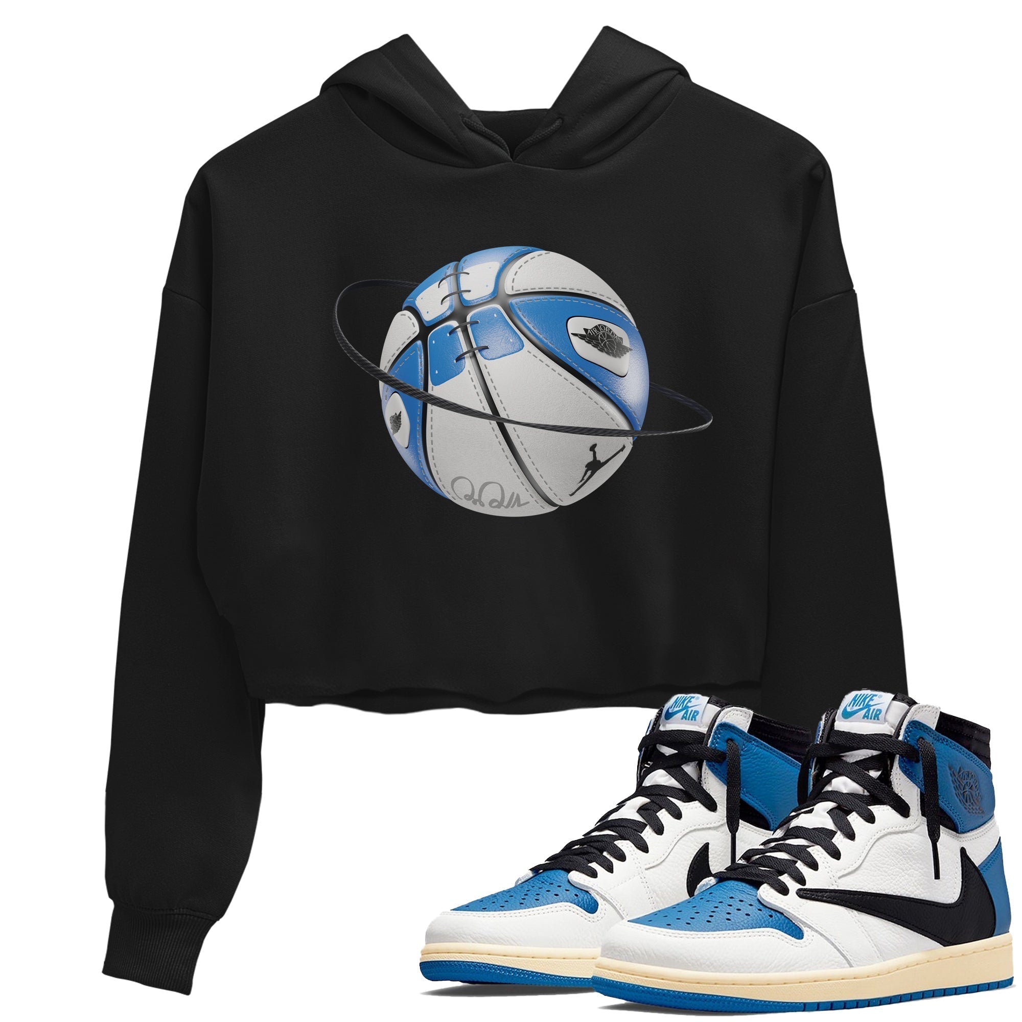 Basketball Planet Women's Tops - Air Jordan 1 Travis Scott Fragment