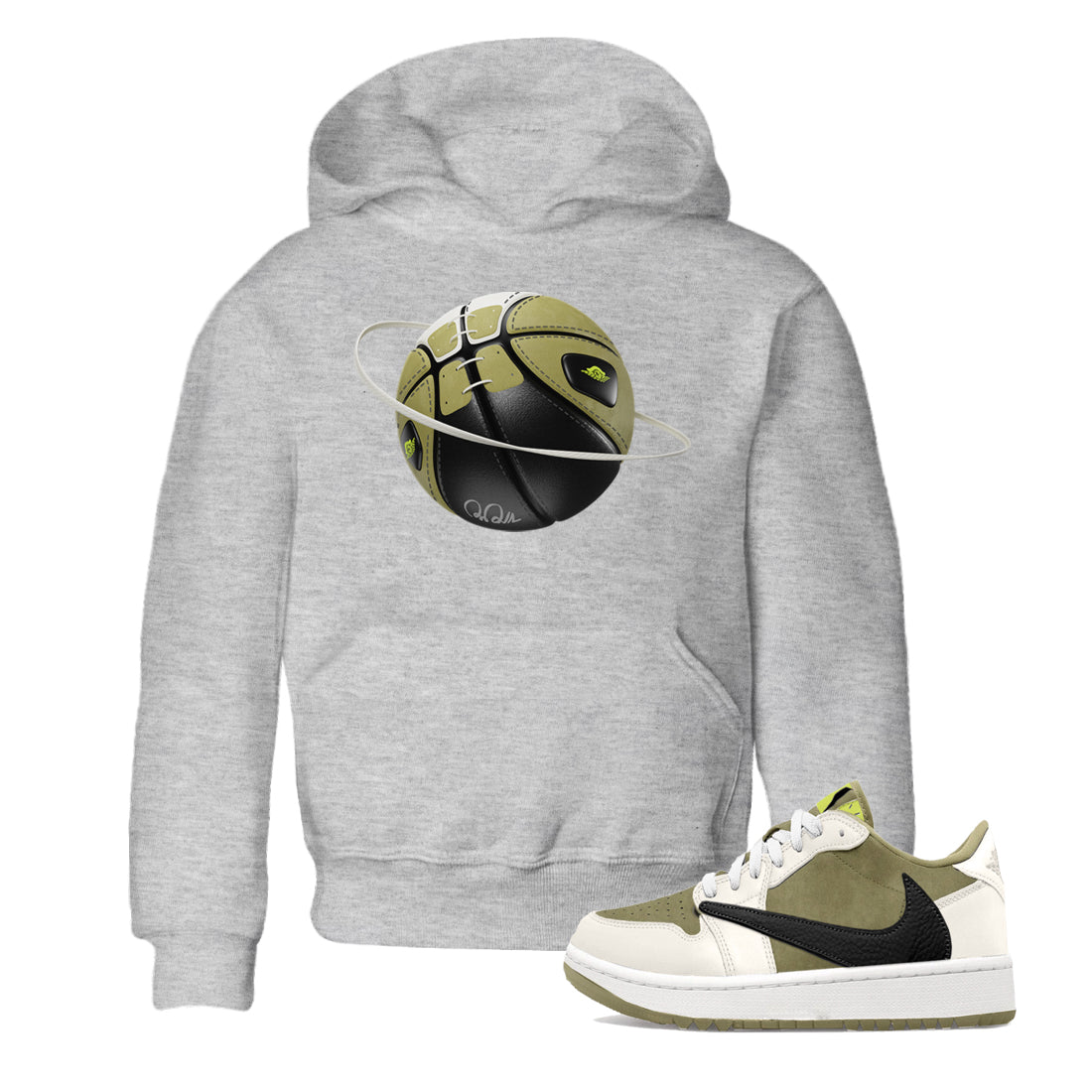 Basketball Planet snkmatch Tee Kids - Air Jordan 1 Travis Scott Golf