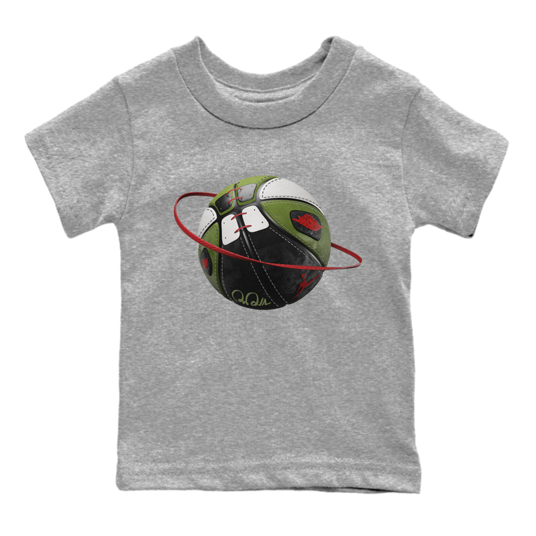 Basketball Planet Kids Tops - Air Jordan 1 Travis Scott Olive