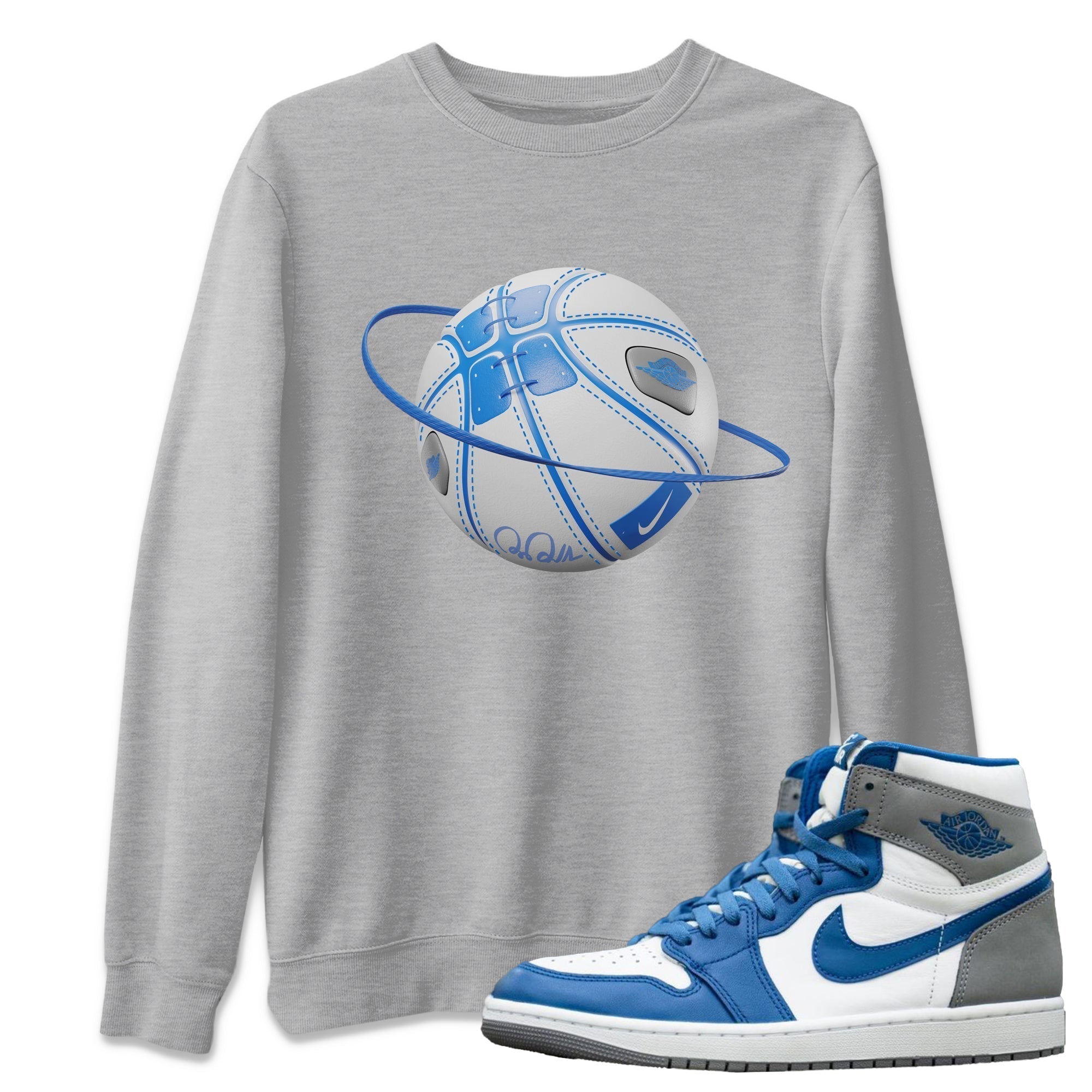 Basketball Planet Unisex Tops - Air Jordan 1 True Blue
