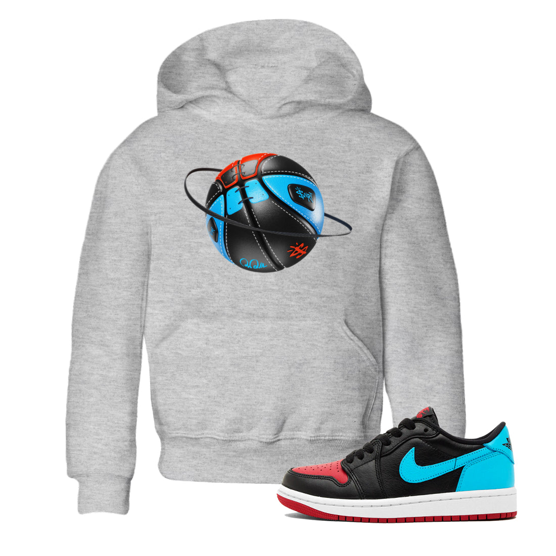 Basketball Planet Kids Tops - Air Jordan 1 UNC to Chicago