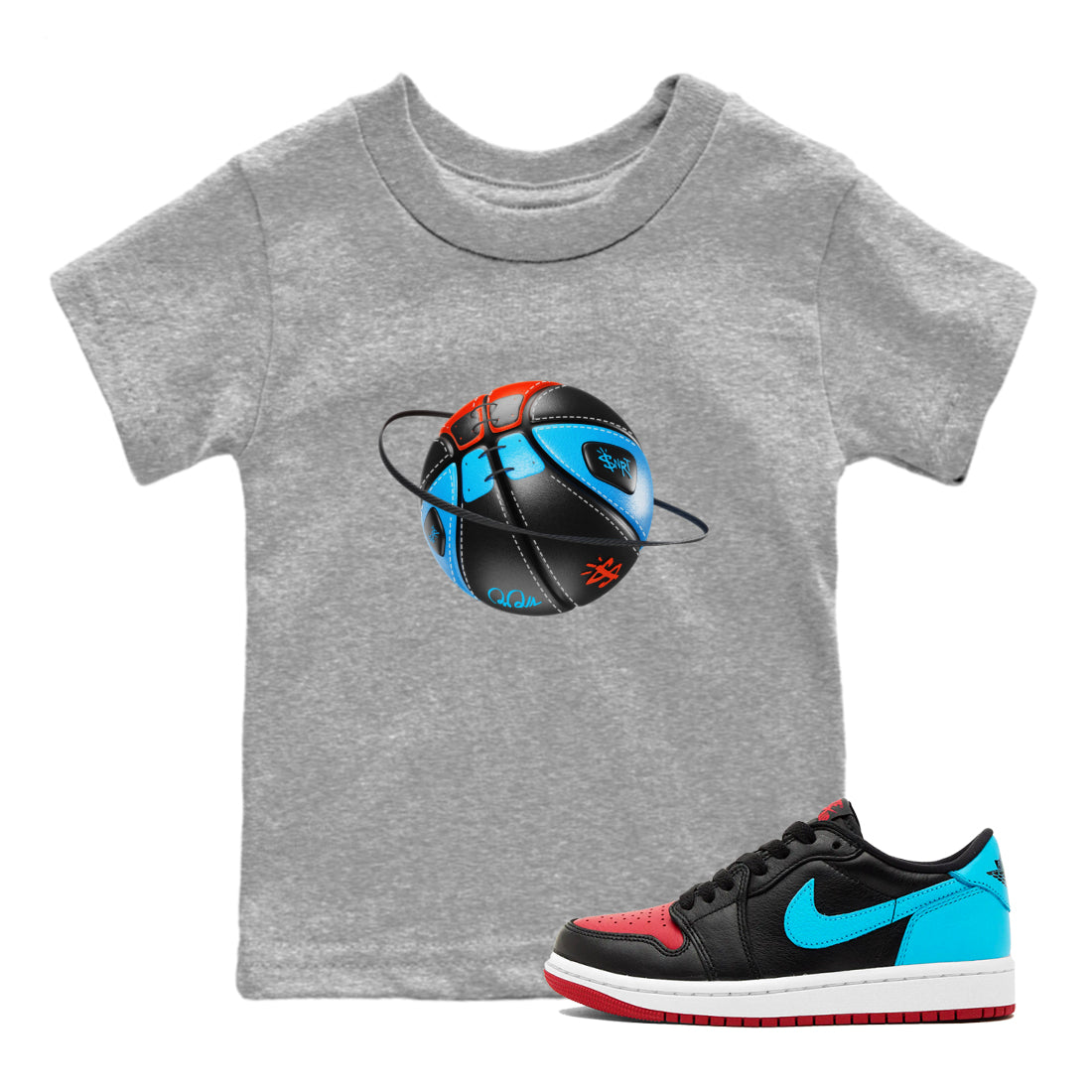 Basketball Planet Kids Tops - Air Jordan 1 UNC to Chicago
