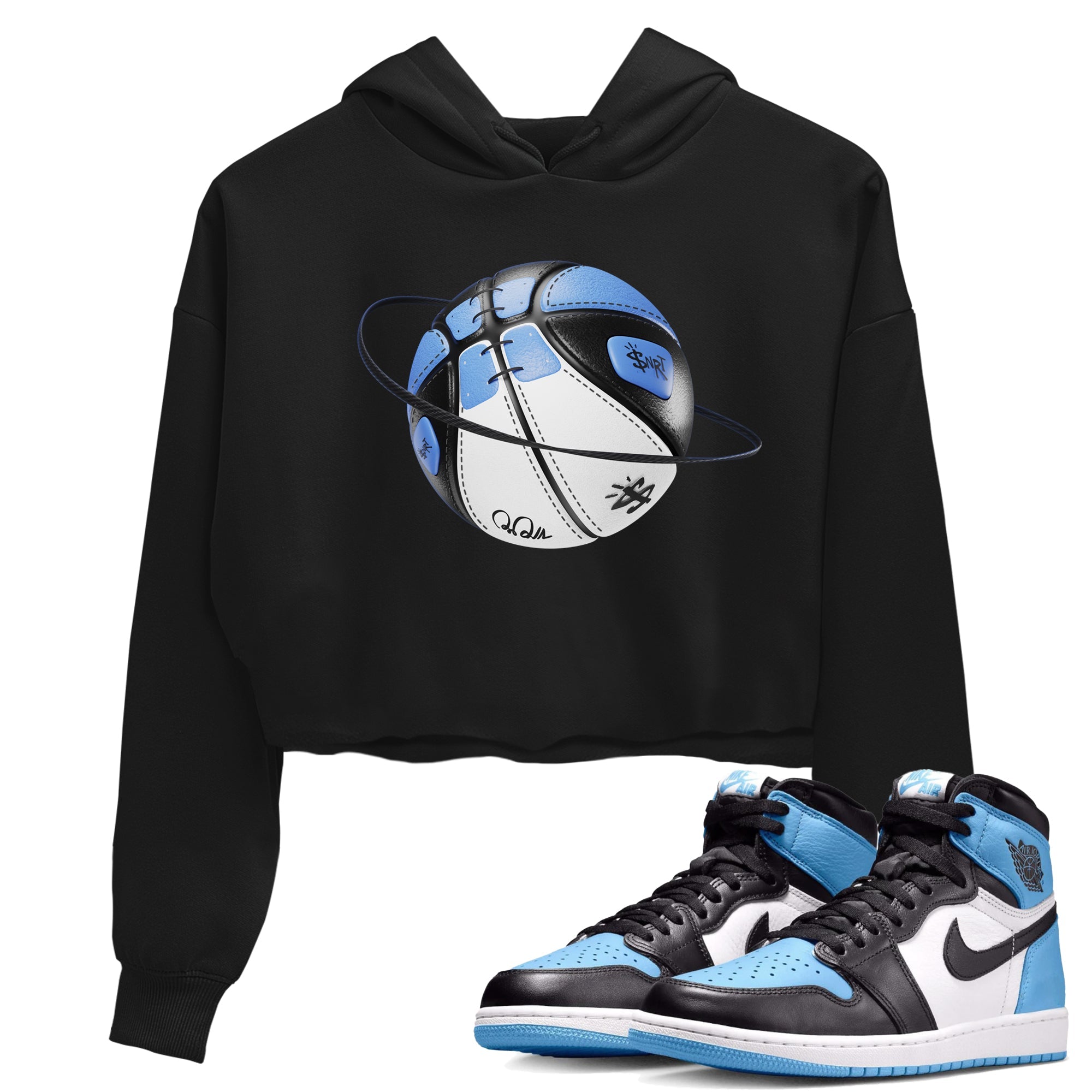 Basketball Planet Women's Tops - Air Jordan 1 UNC Toe