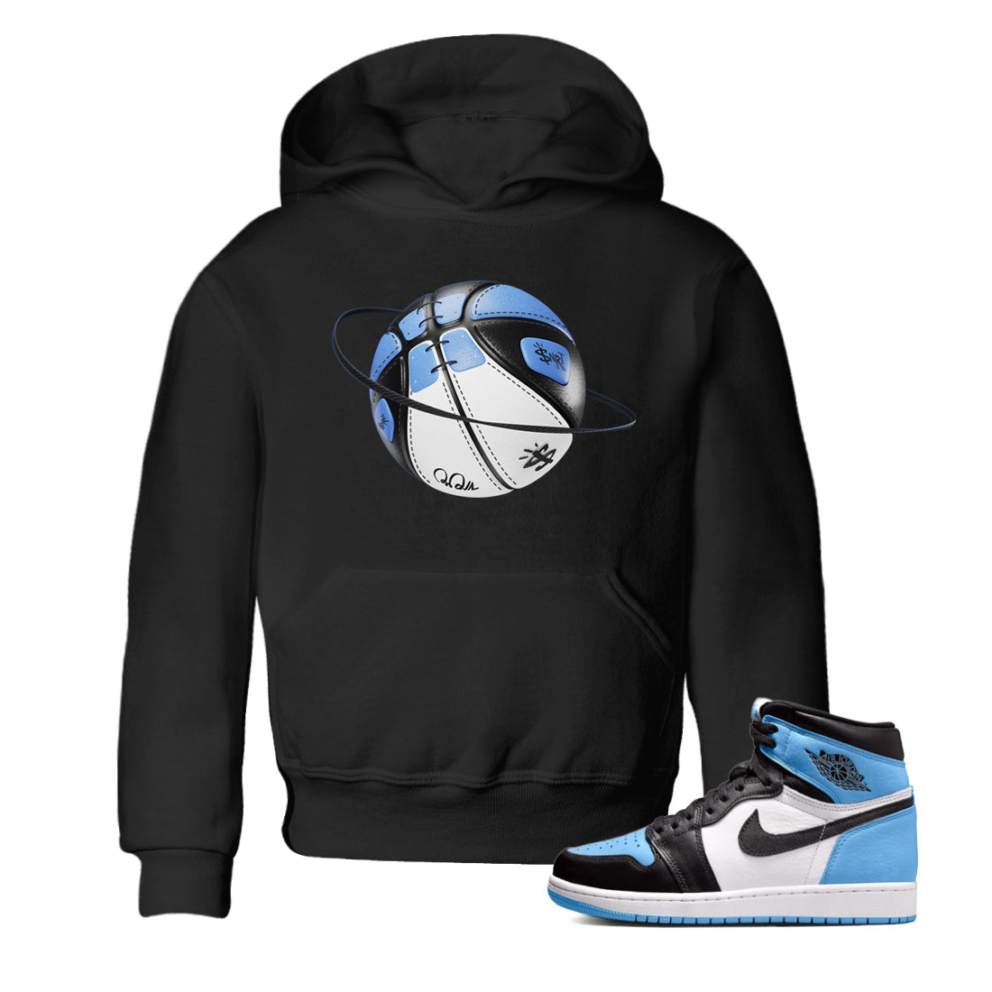 Basketball Planet Kids Tops - Air Jordan 1 UNC Toe