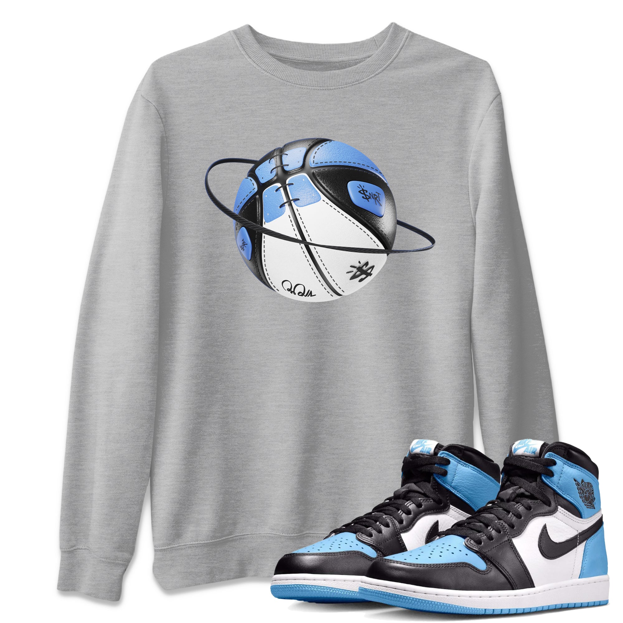 Basketball Planet Unisex Tops - Air Jordan 1 UNC Toe