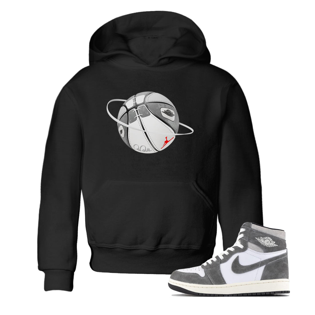 Basketball Planet Kids Tops - Air Jordan 1 Washed Heritage