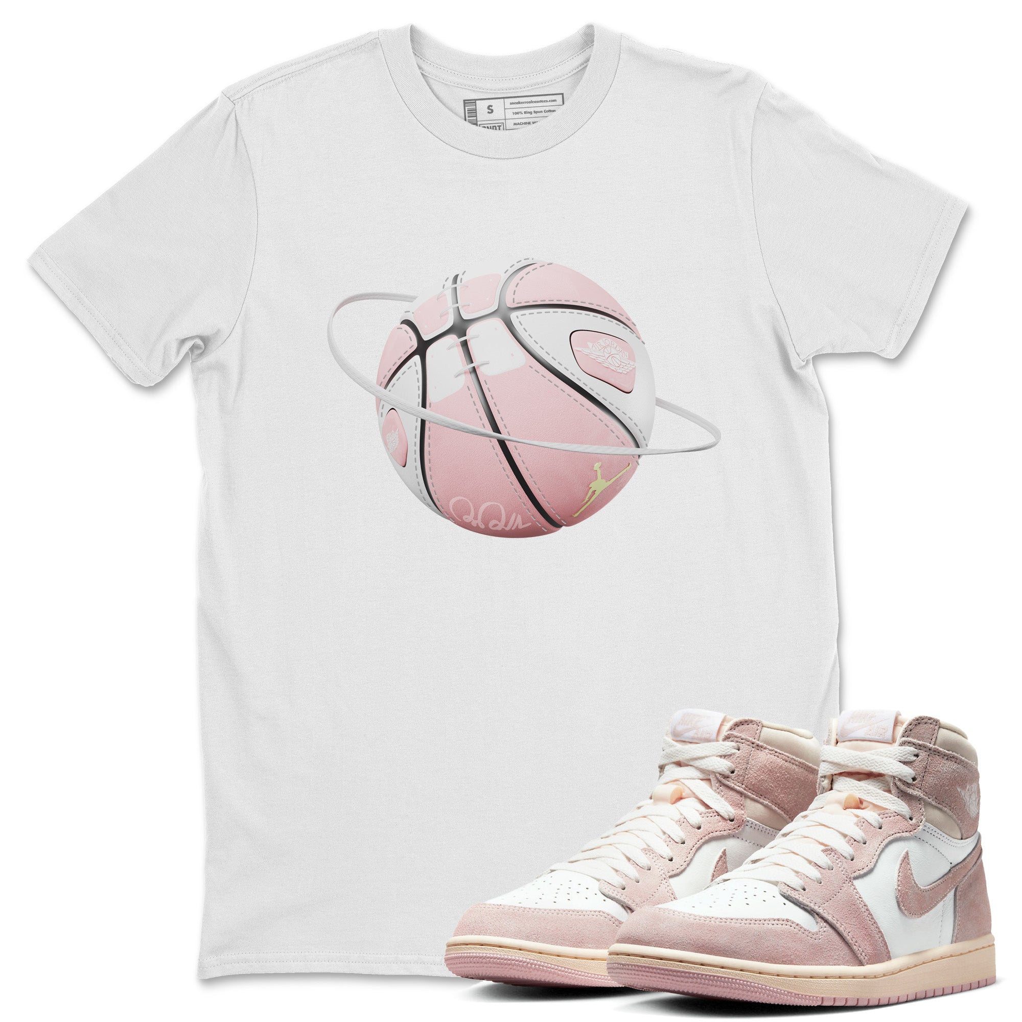 Basketball Planet Unisex Tops - Air Jordan 1 Washed Pink