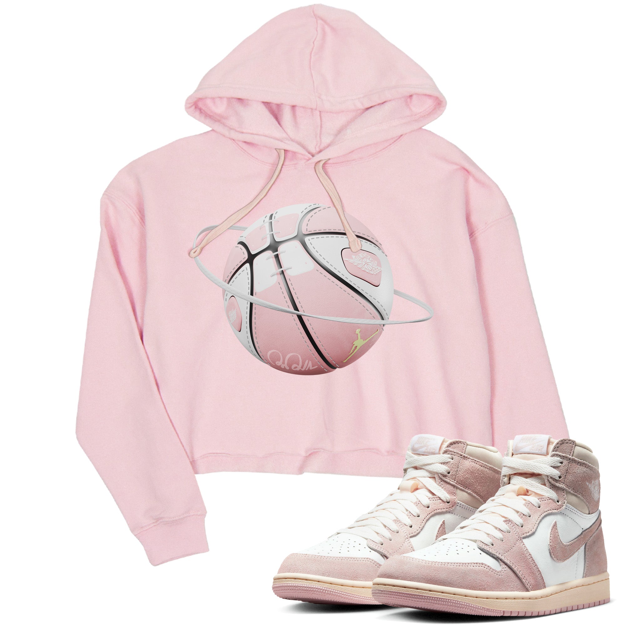 Basketball Planet Women's Tops - Air Jordan 1 Washed Pink