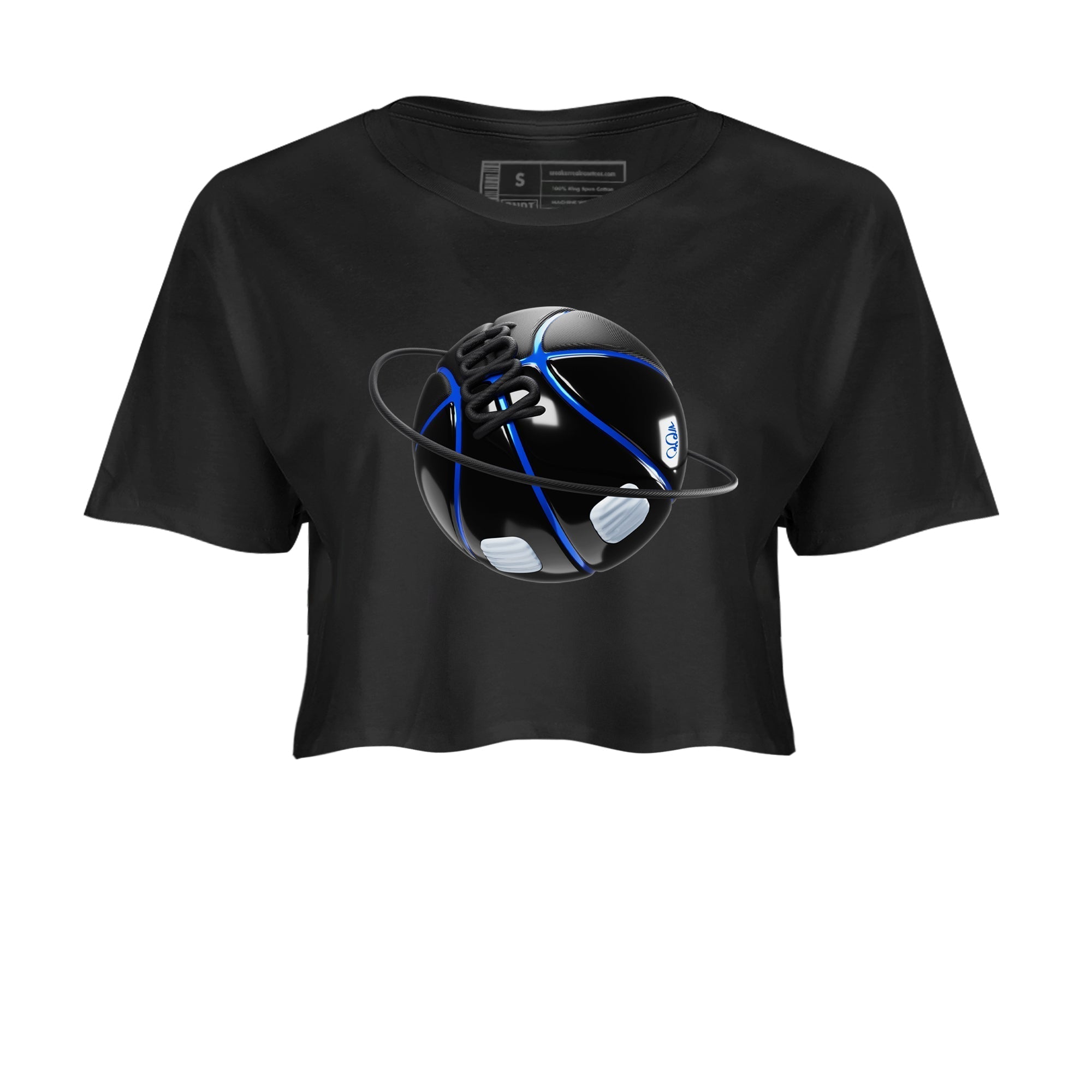 Basketball Planet snkmatch Women's Top - Air Jordan 11 Black and Varsity Royal