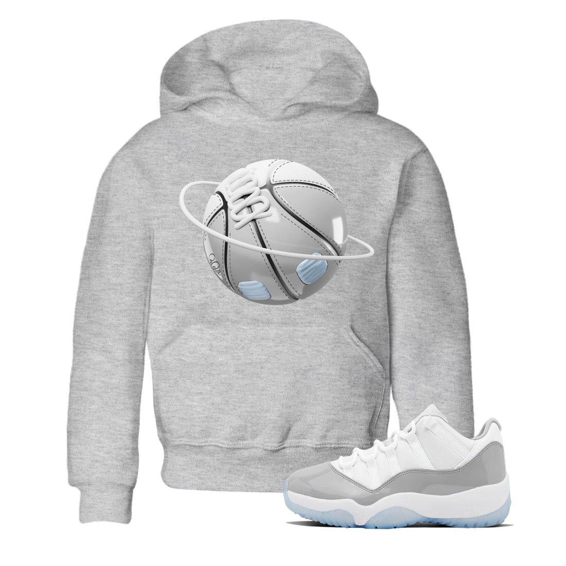 Basketball Planet Kids Tops - Air Jordan 11 White Cement