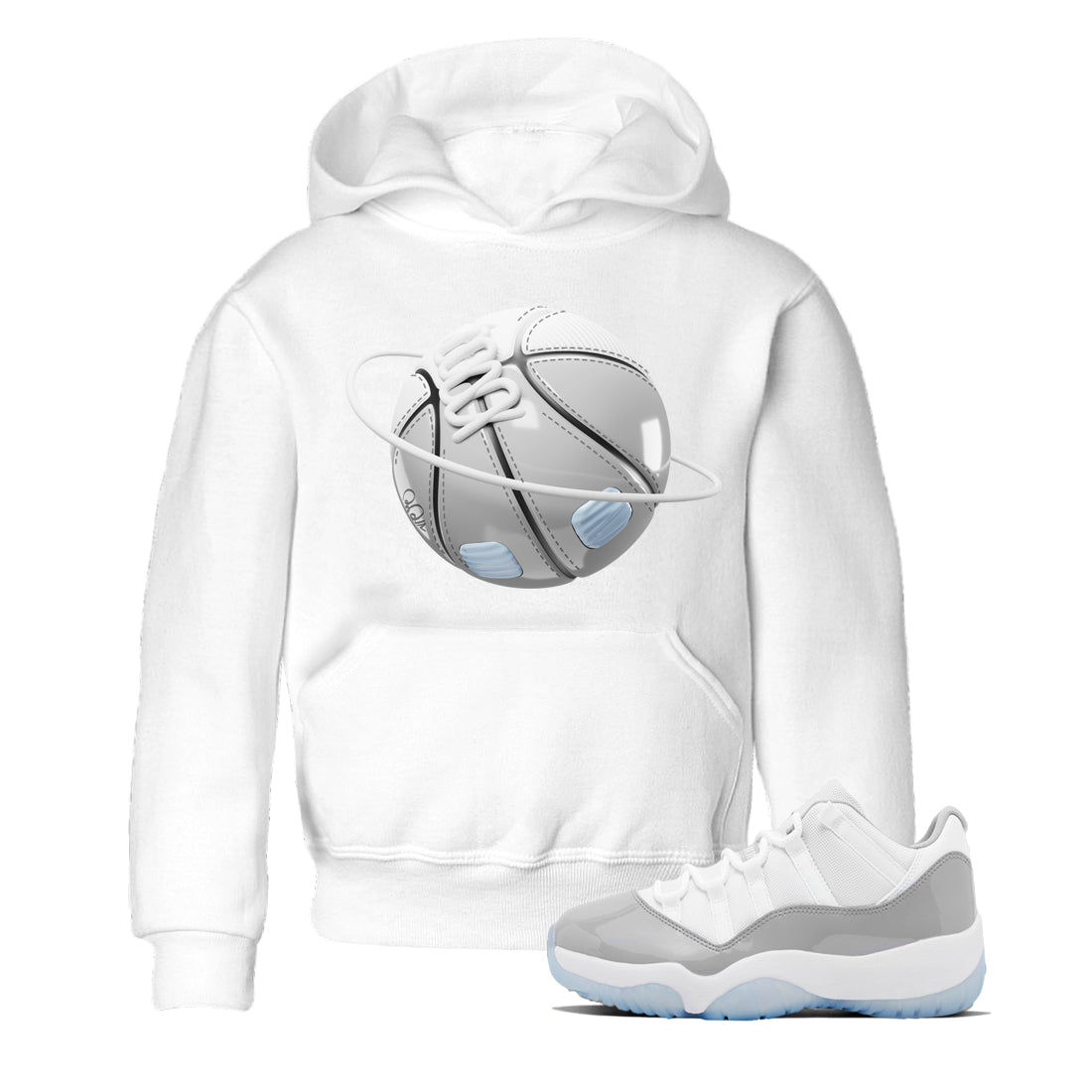 Basketball Planet Kids Tops - Air Jordan 11 White Cement