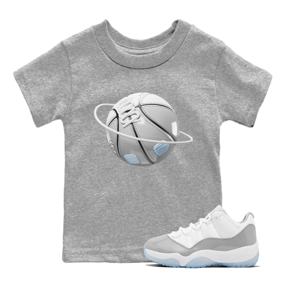 Basketball Planet Kids Tops - Air Jordan 11 White Cement