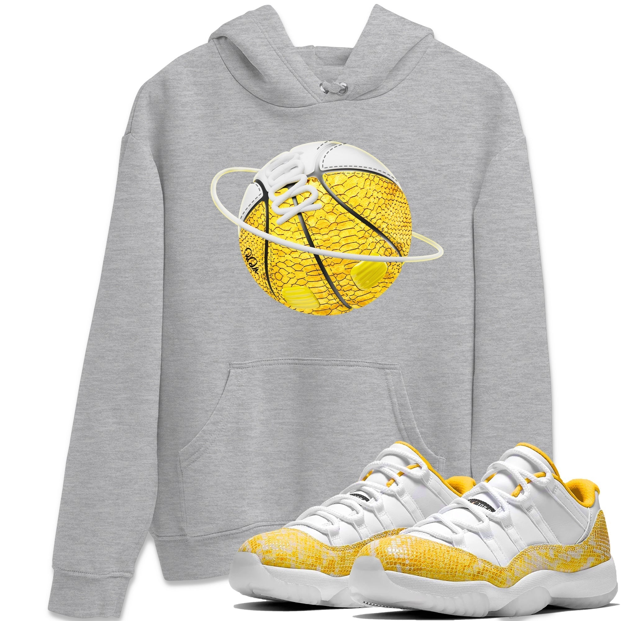 Basketball Planet Unisex Tops - Air Jordan 11 Yellow Python