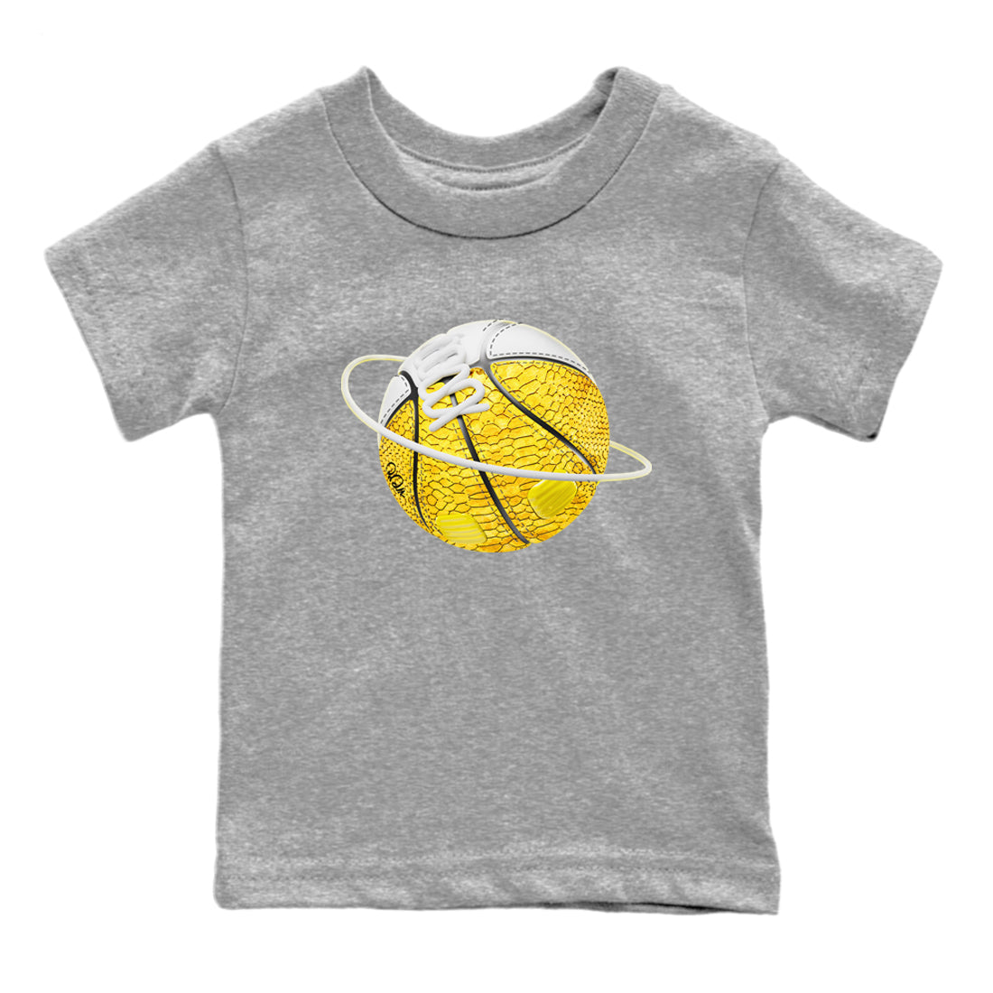 Basketball Planet Kids Tops - Air Jordan 11 Yellow Python
