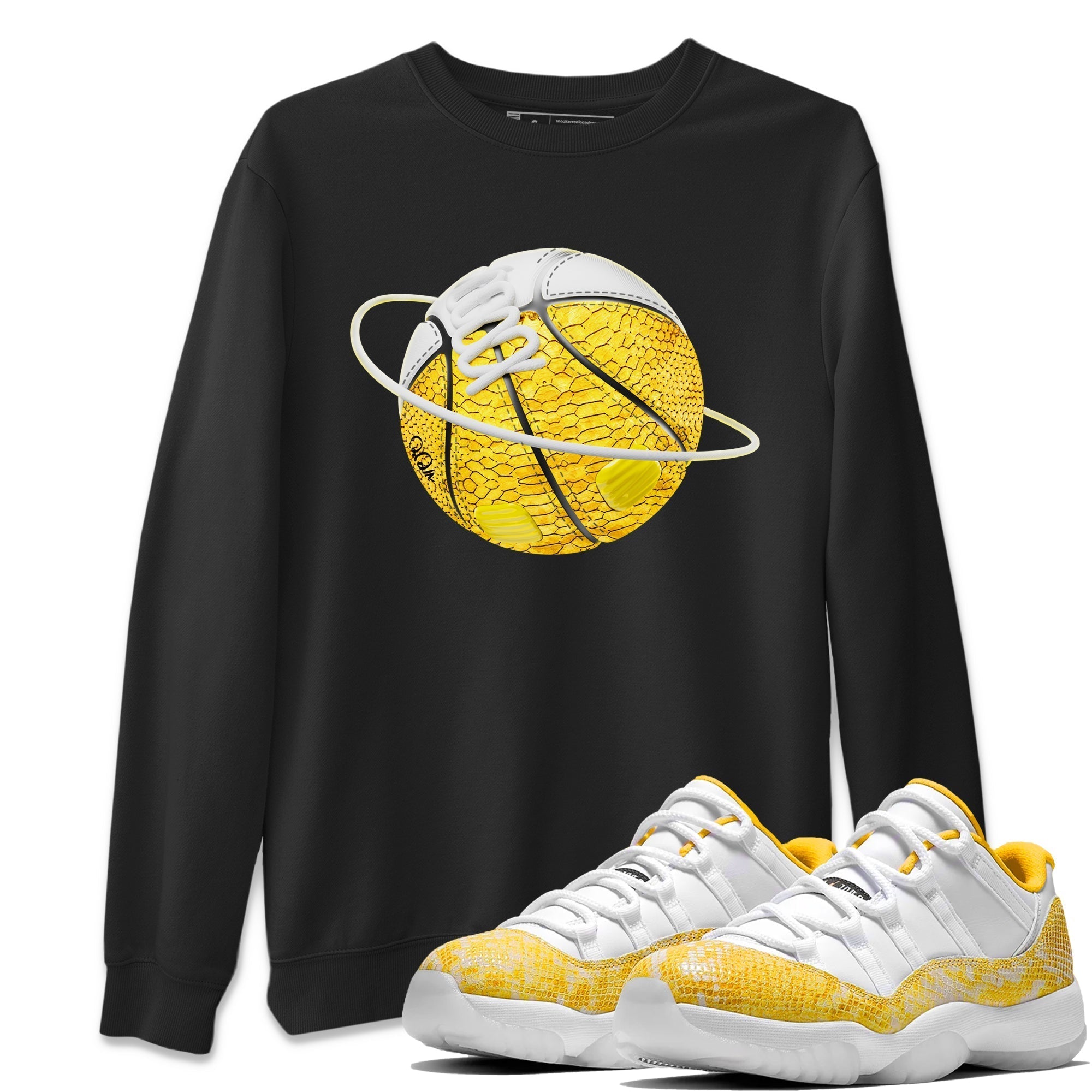 Basketball Planet Unisex Tops - Air Jordan 11 Yellow Python