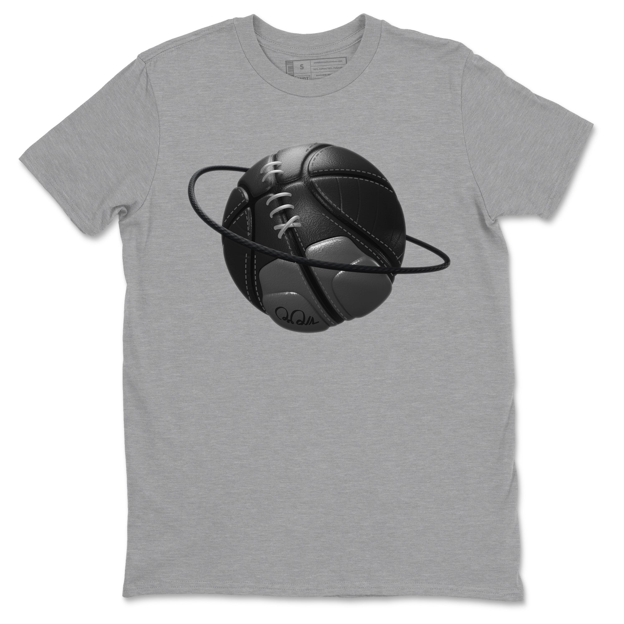 Basketball Planet snkmatch Tees - Air Jordan 12 Black Wolf Grey