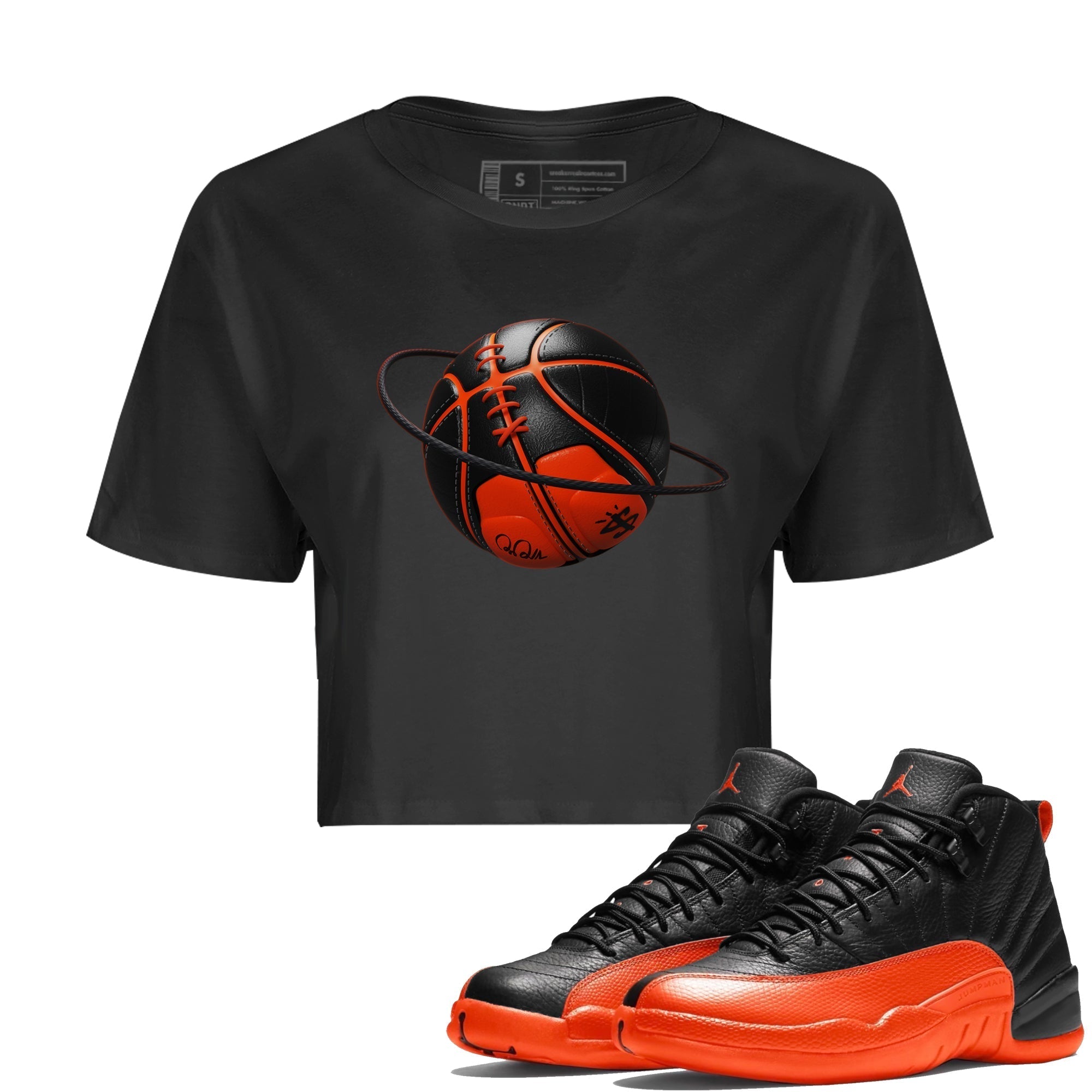 Basketball Planet Women's Tops - Air Jordan 12 Brilliant Orange