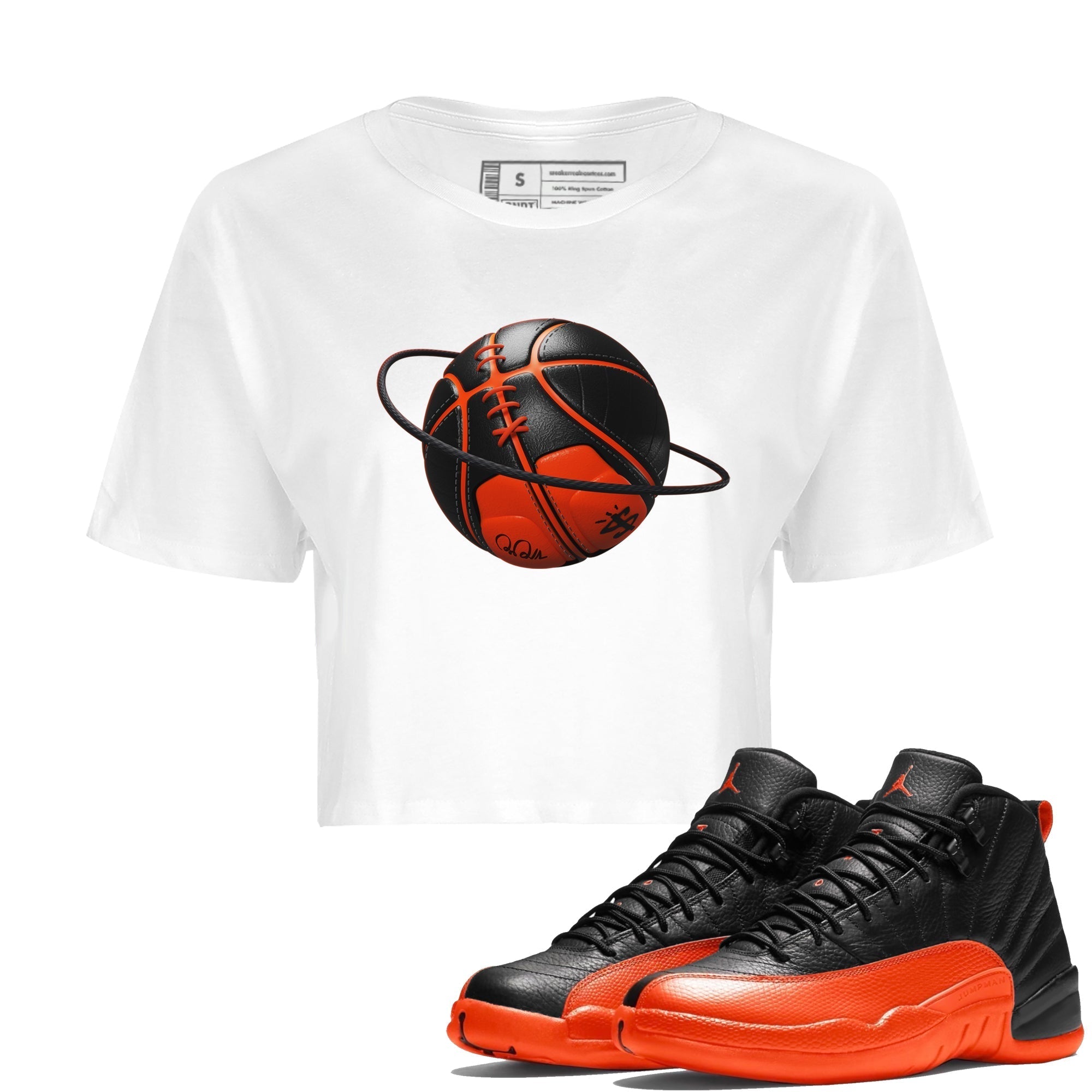Basketball Planet Women's Tops - Air Jordan 12 Brilliant Orange