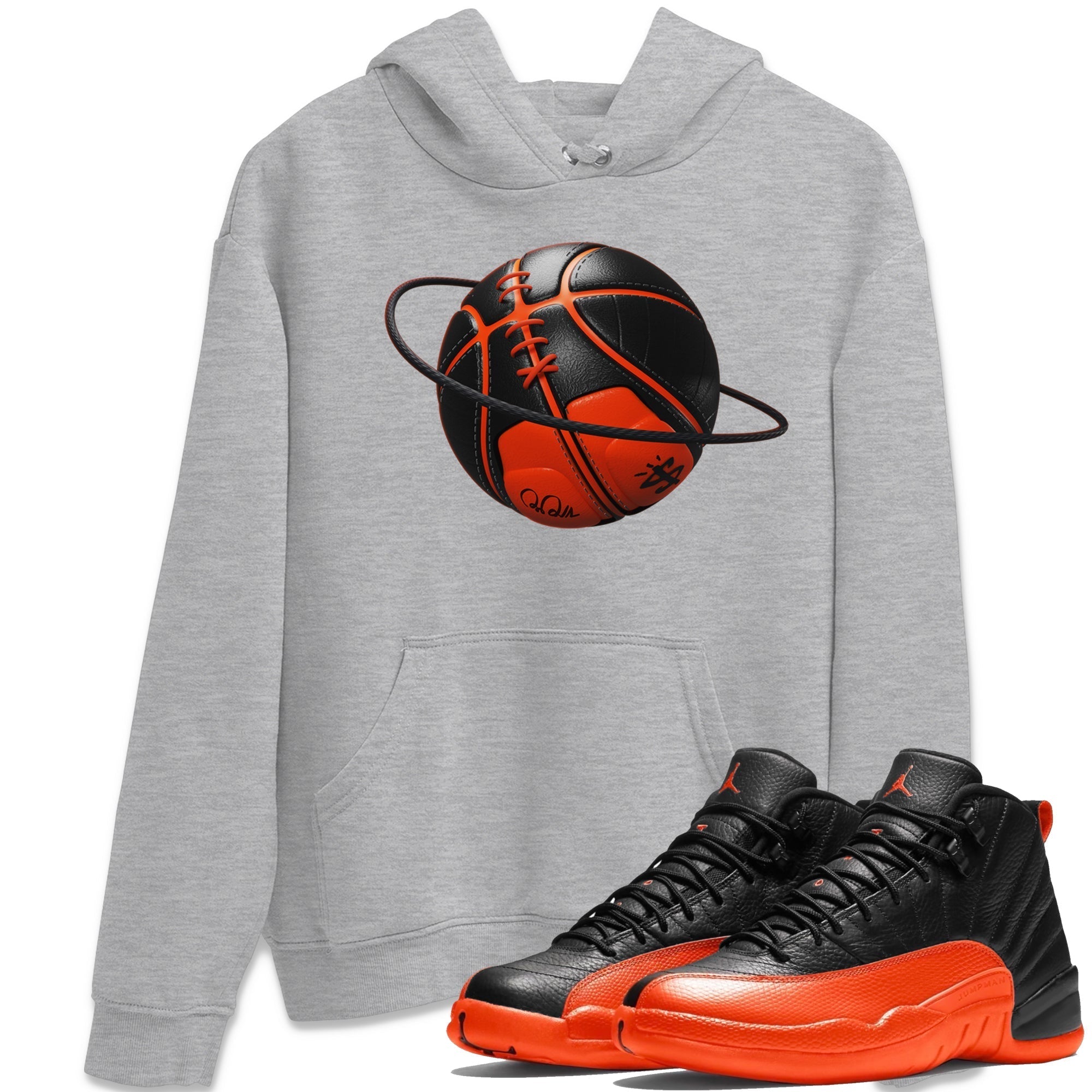 Basketball Planet Unisex Tops - Air Jordan 12 Brilliant Orange