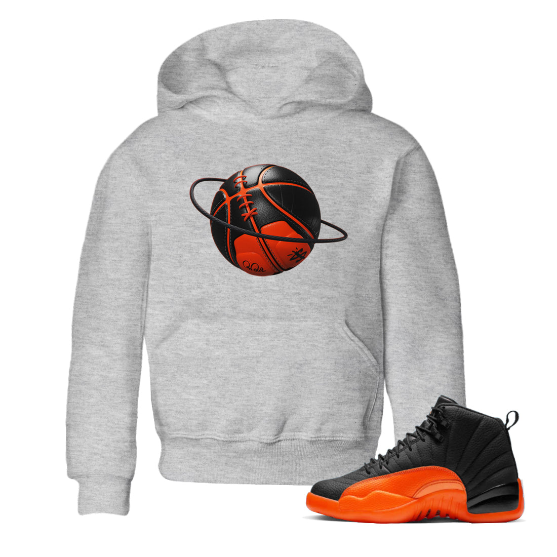 Basketball Planet Kids Tops - Air Jordan 12 Brilliant Orange