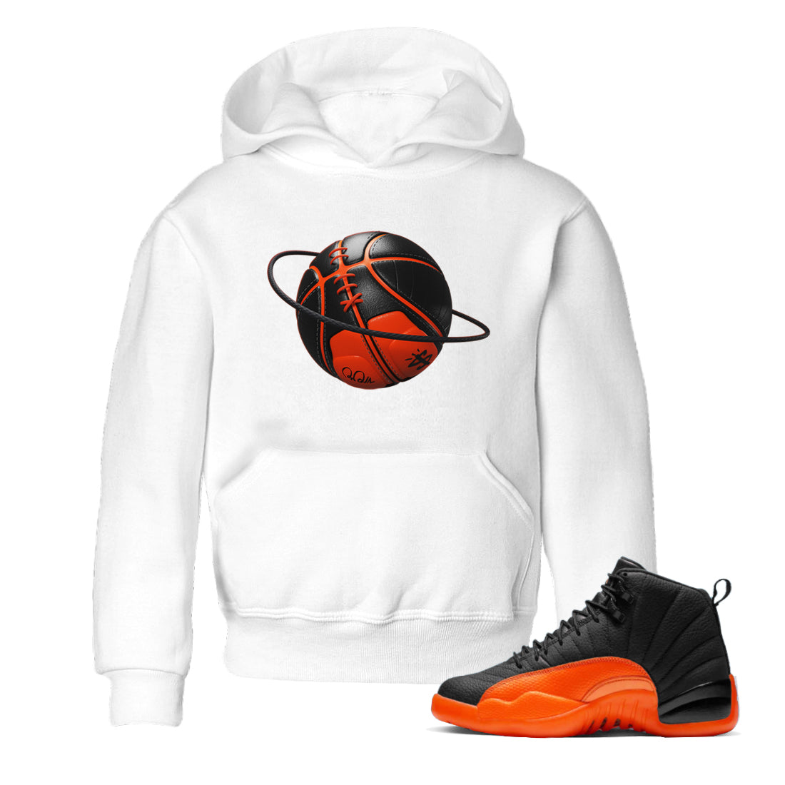 Basketball Planet Kids Tops - Air Jordan 12 Brilliant Orange
