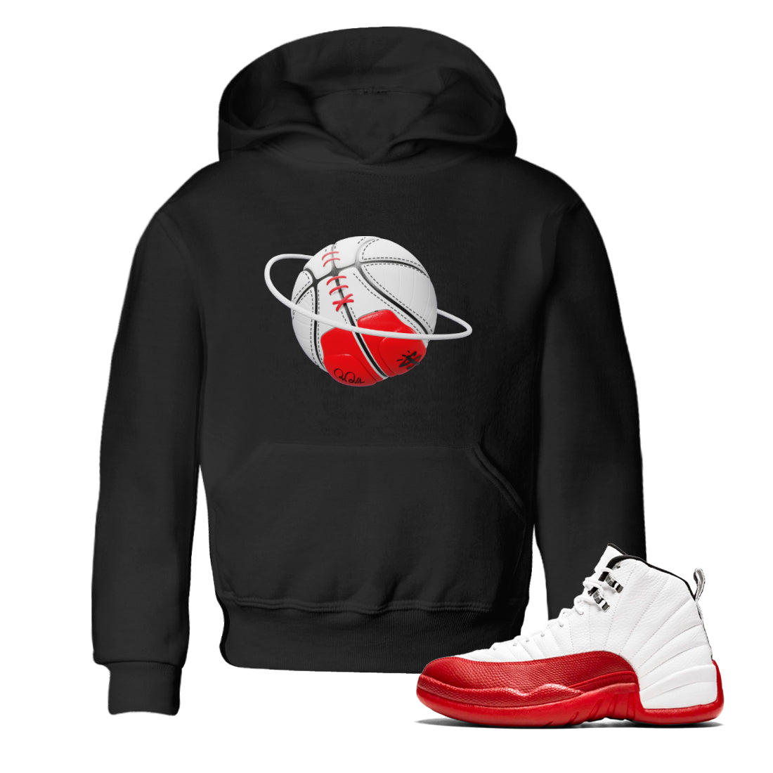Basketball Planet Kids Tops - Air Jordan 12 Cherry