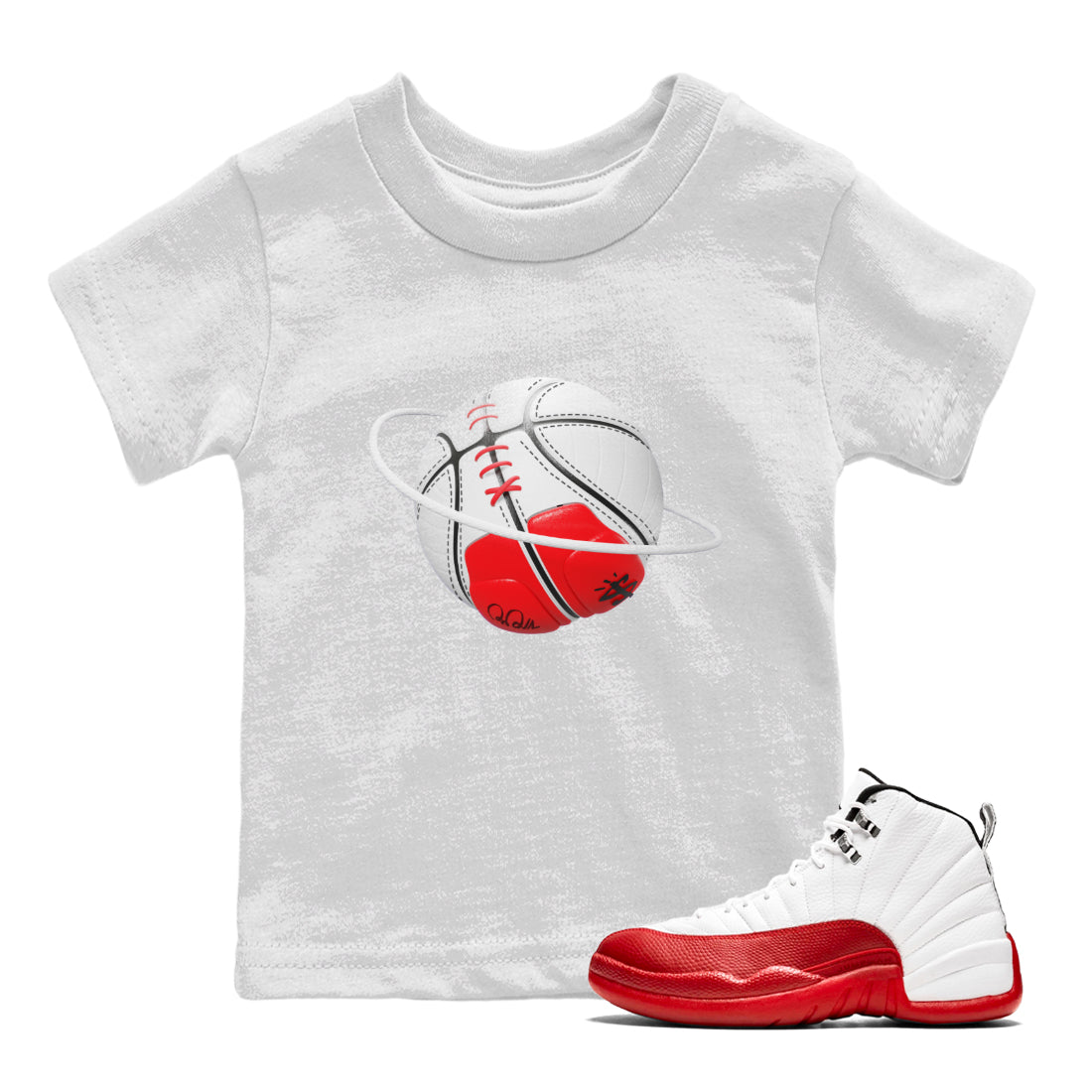 Basketball Planet Kids Tops - Air Jordan 12 Cherry