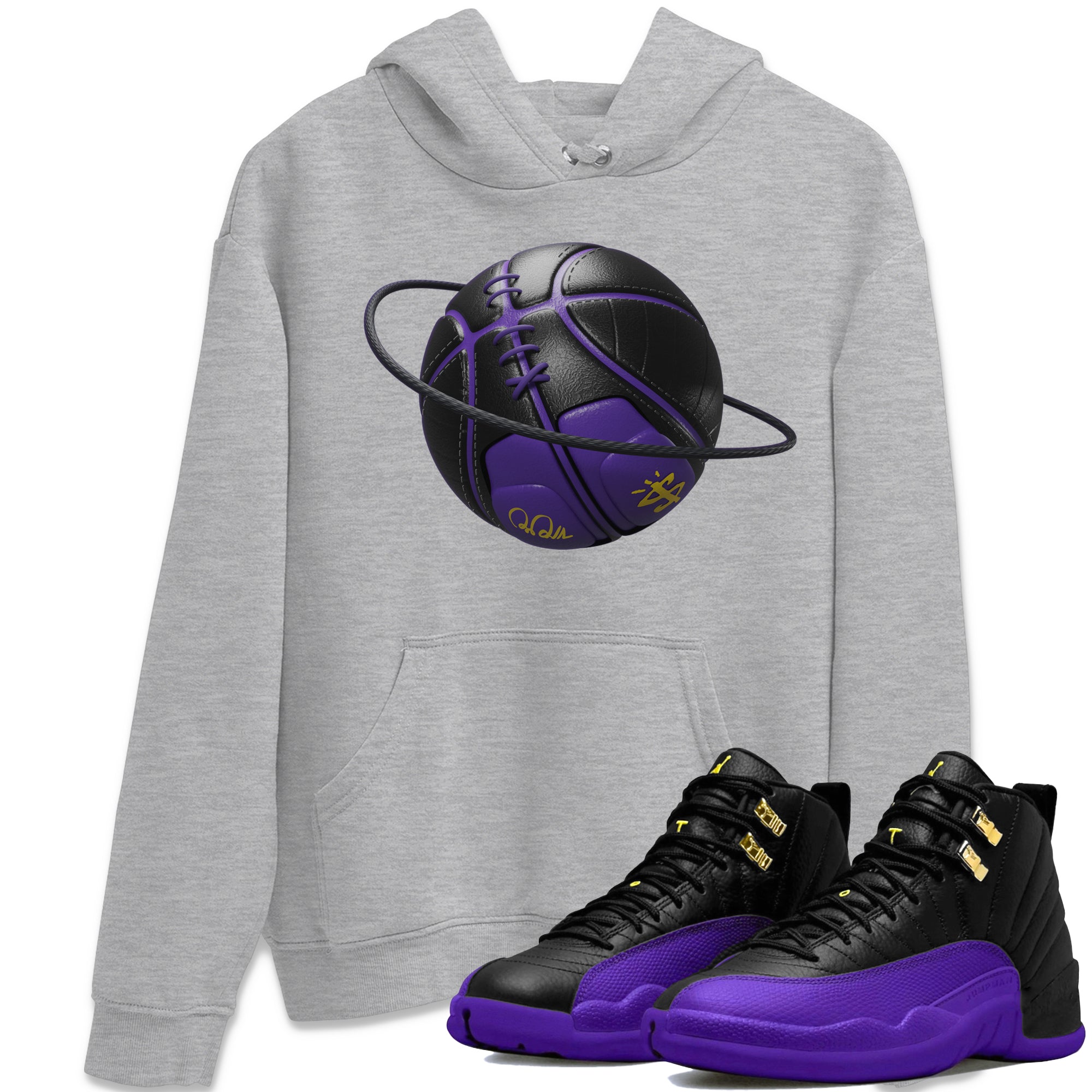 Basketball Planet Unisex Tops - Air Jordan 12 Field Purple