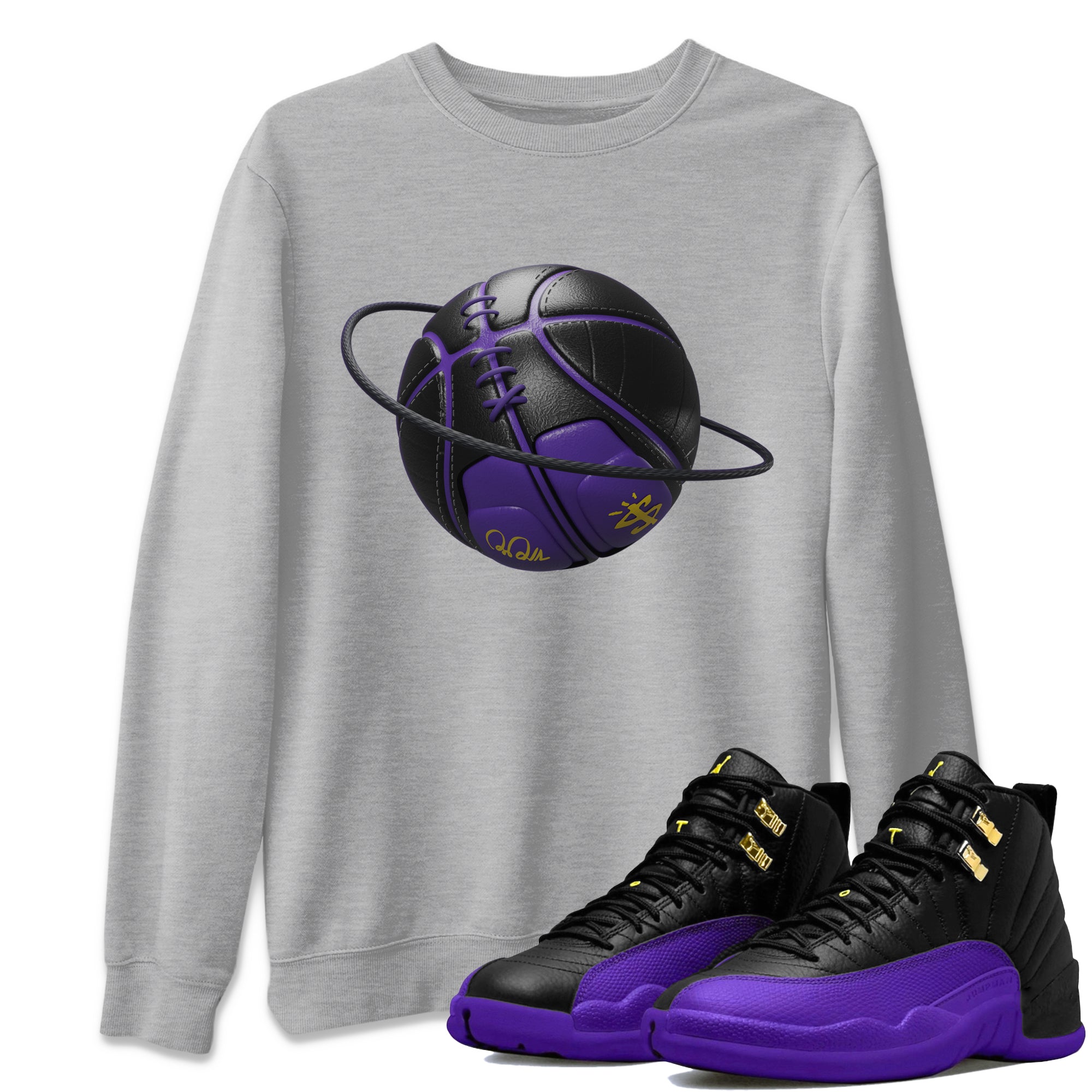 Basketball Planet Unisex Tops - Air Jordan 12 Field Purple