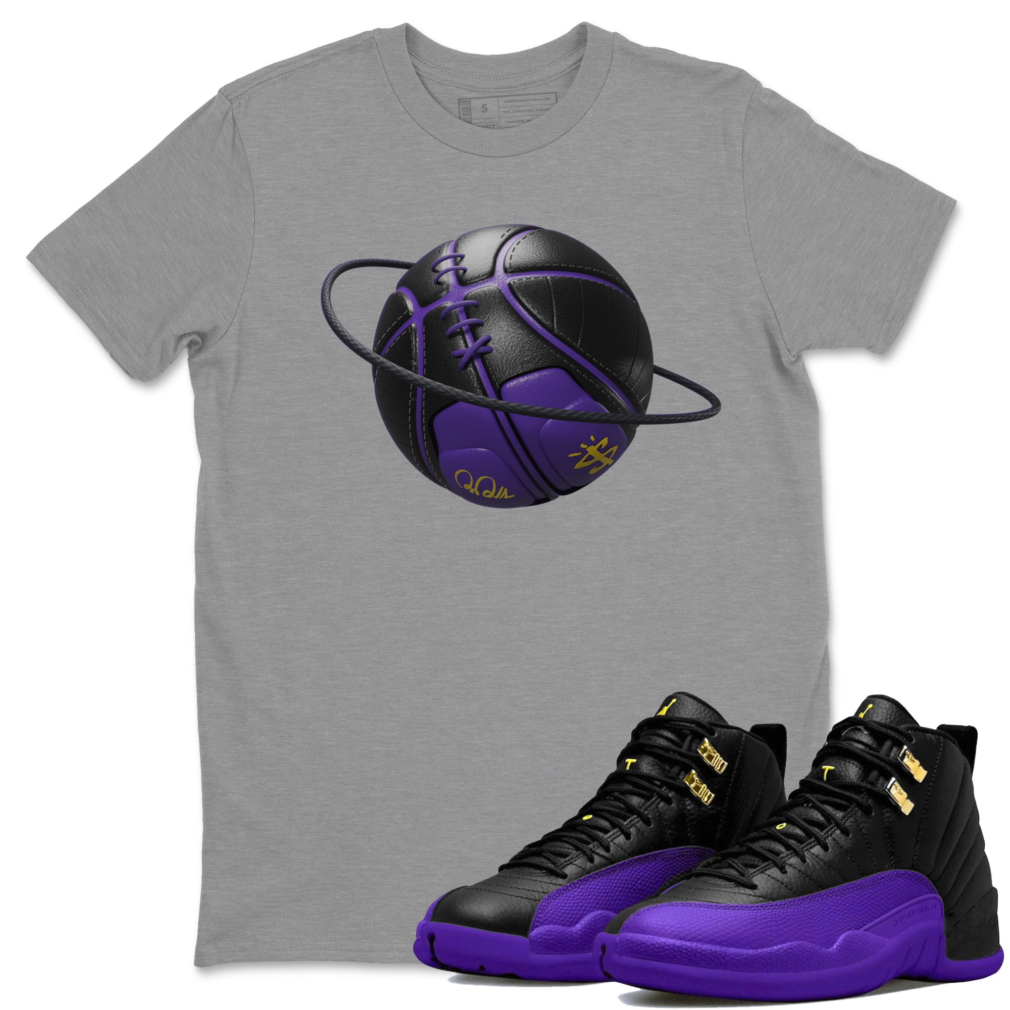 Basketball Planet Unisex Tops - Air Jordan 12 Field Purple
